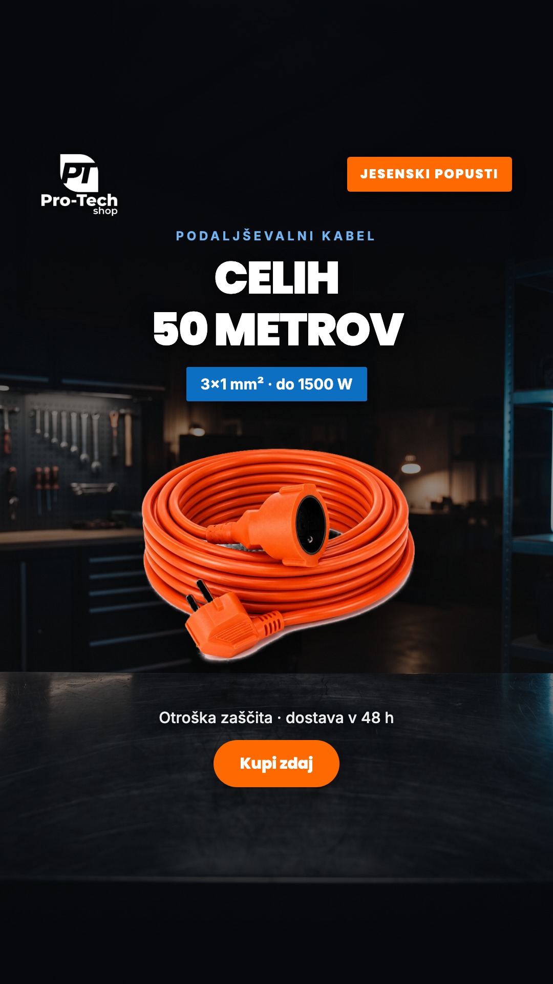 Pro-Tech shop.si Facebook ad