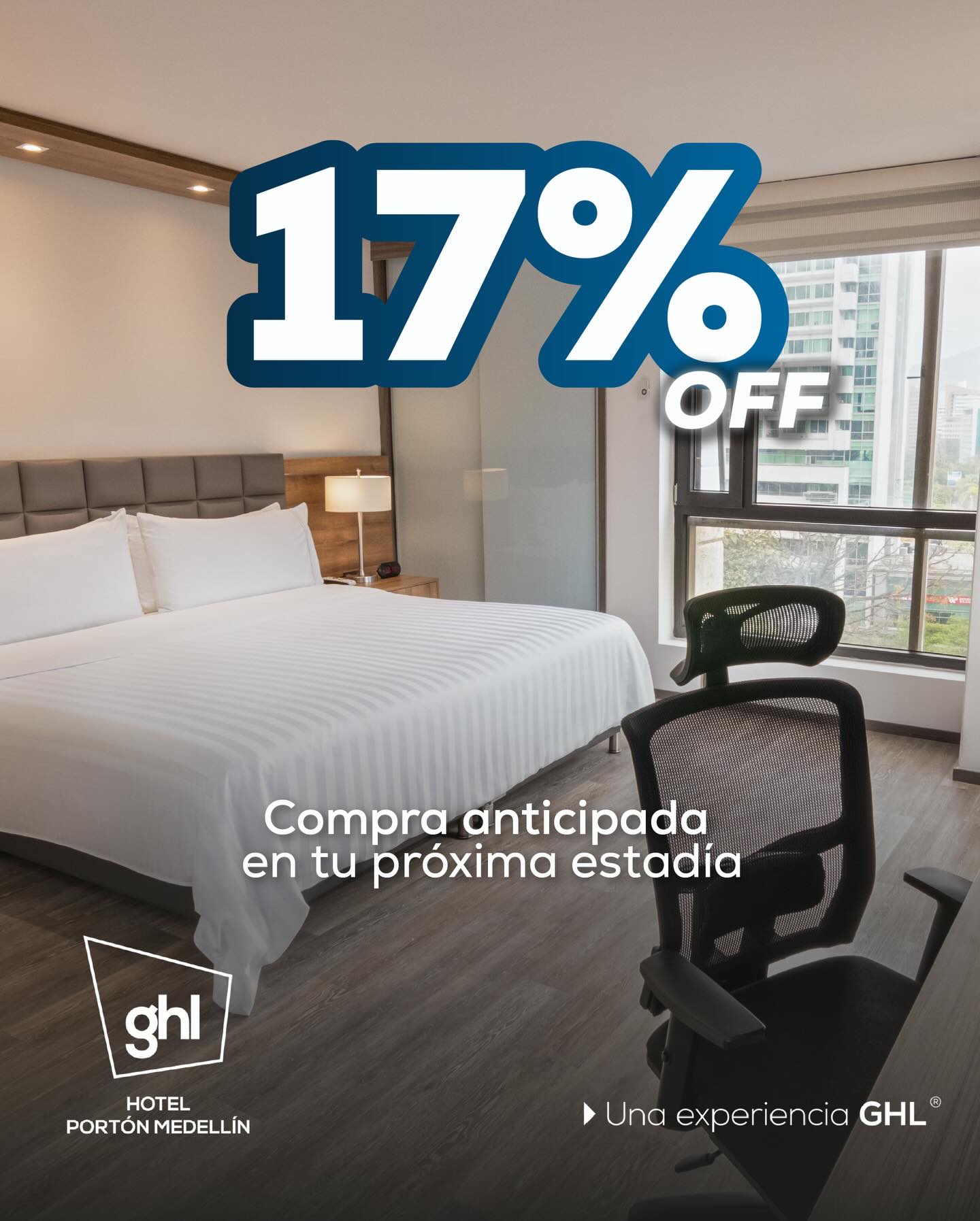 GHL Hotel Portón Medellín Facebook ad: Planear con tiempo tiene recompensa