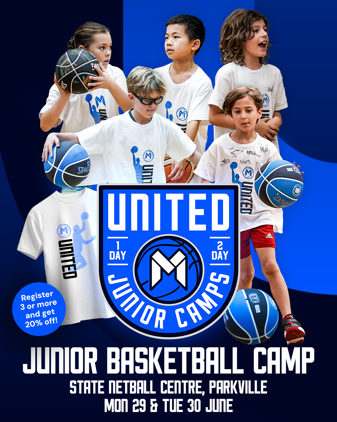 Melbourne United Basketball Club Facebook ad
