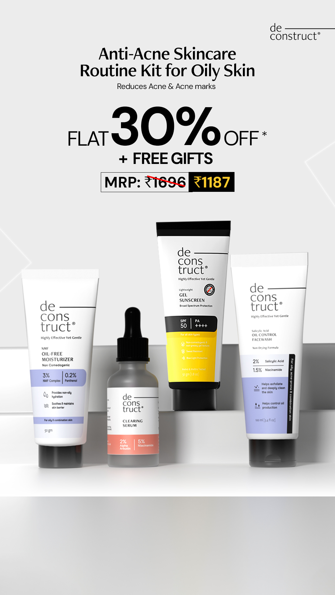 Deconstruct Skincare Facebook ad
