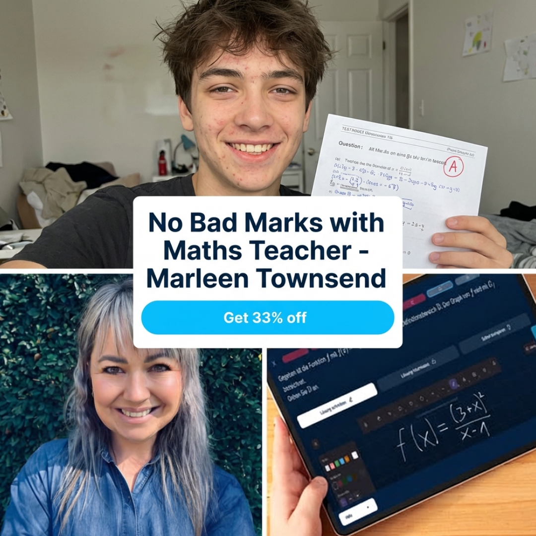 Maths Teacher - Marleen Townsend Facebook ad