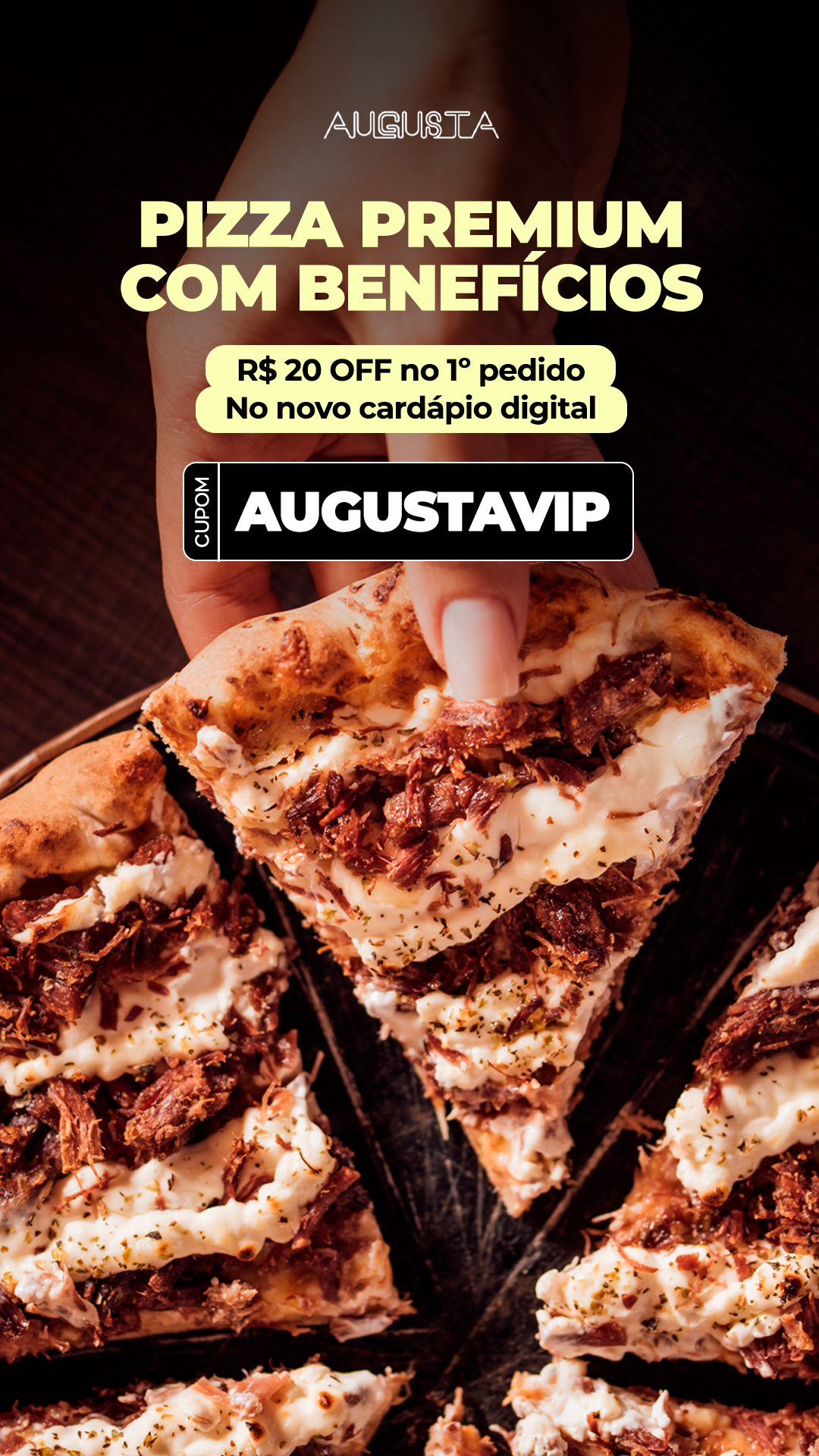 Pizzaria Augusta Juvevê Facebook ad from Feb 24, 2026