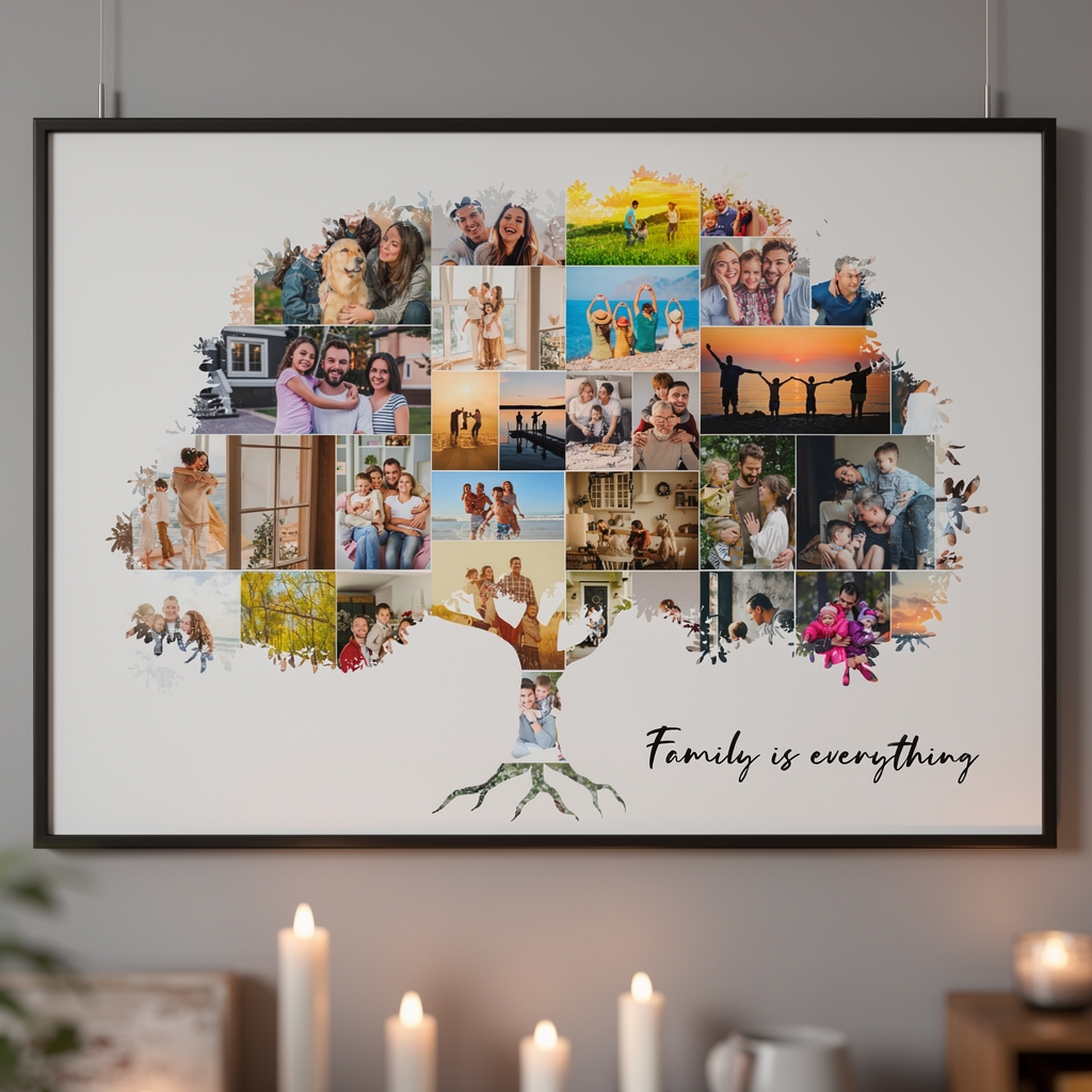 Your Perfect Print Facebook ad: Personalised Family Tree