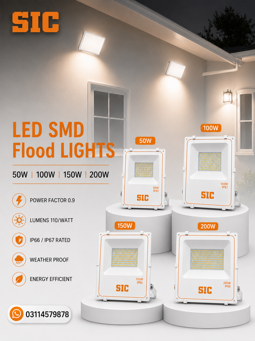 SIC Products Facebook ad: Get your LED flood lights