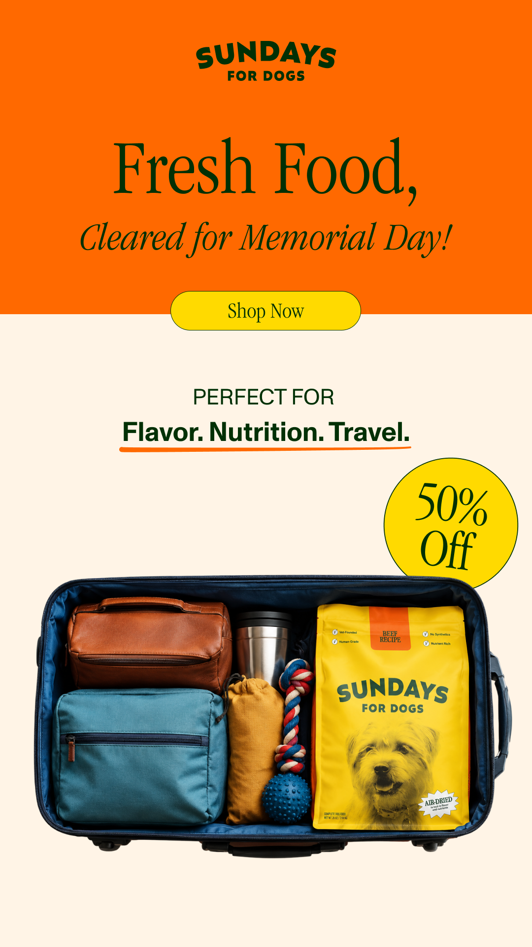 Sundays Facebook ad
