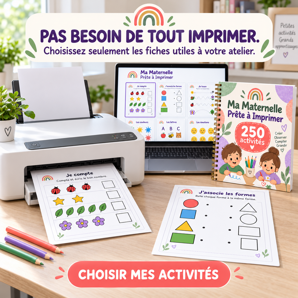 Natallia Prado Facebook ad: Ma Maternelle Prête à Imprimer, activités à imprimer