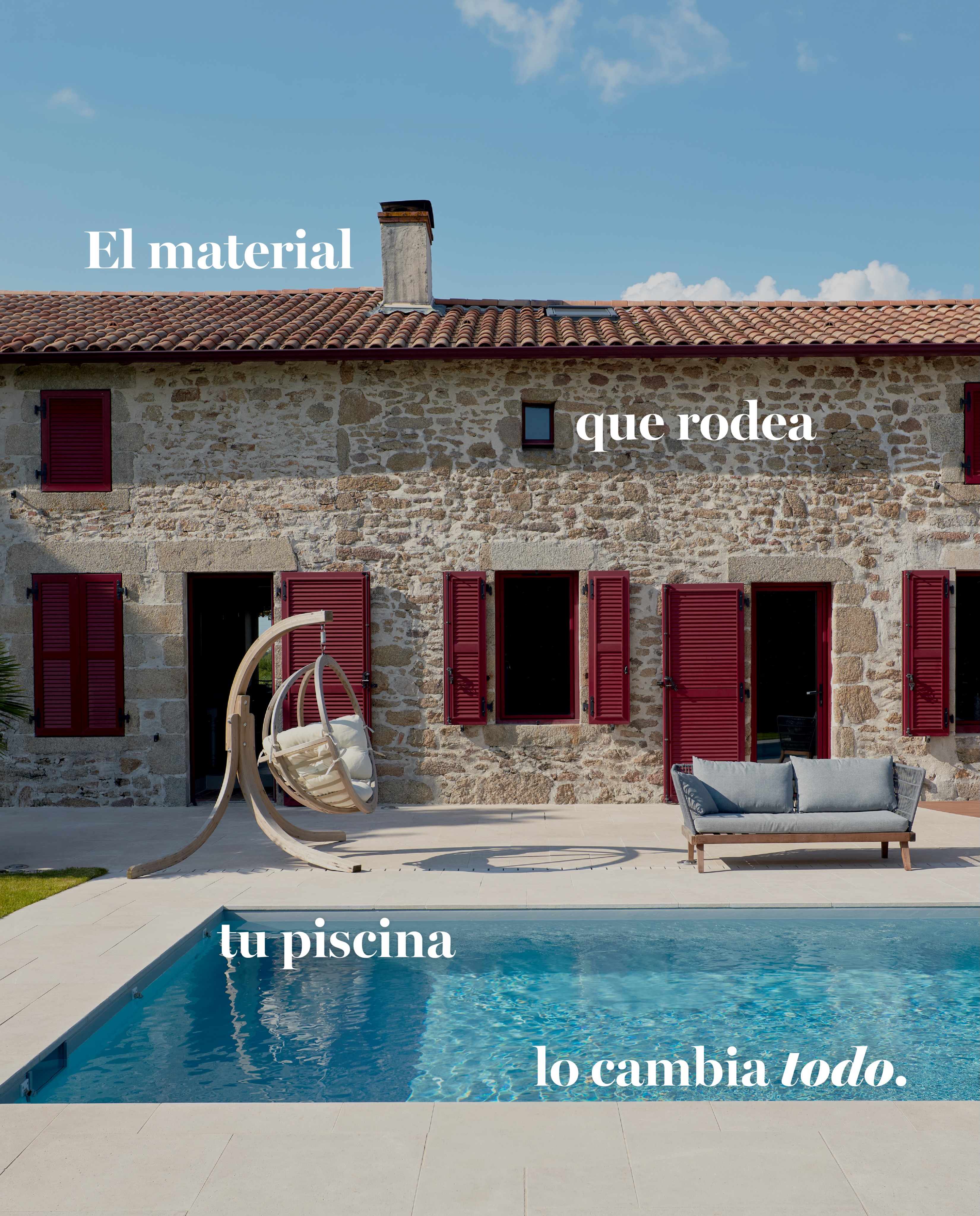 CUPA STONE Facebook ad: Cuando pensamos en una piscina, ¿en qué solemos…