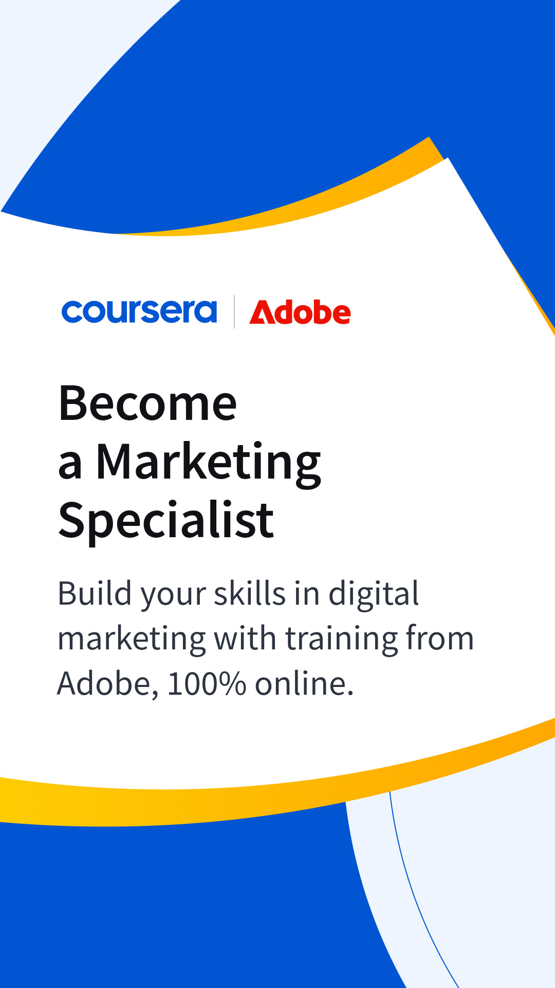 Coursera Facebook ad