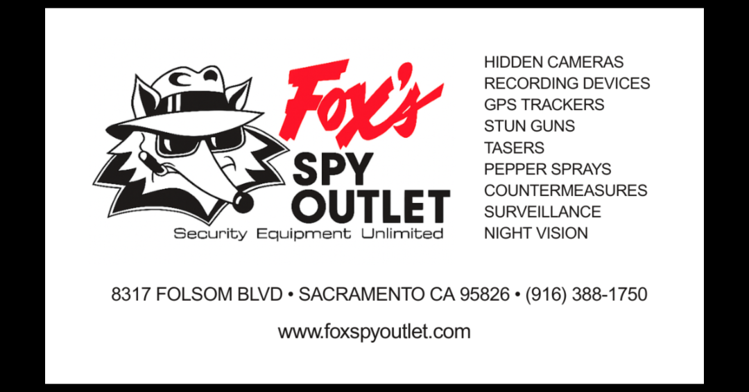 Fox's Spy Outlet - Self Defense, Nanny Cams, GPS Trackers Facebook ad: Sacramento's source for your Spy & Security equipment…