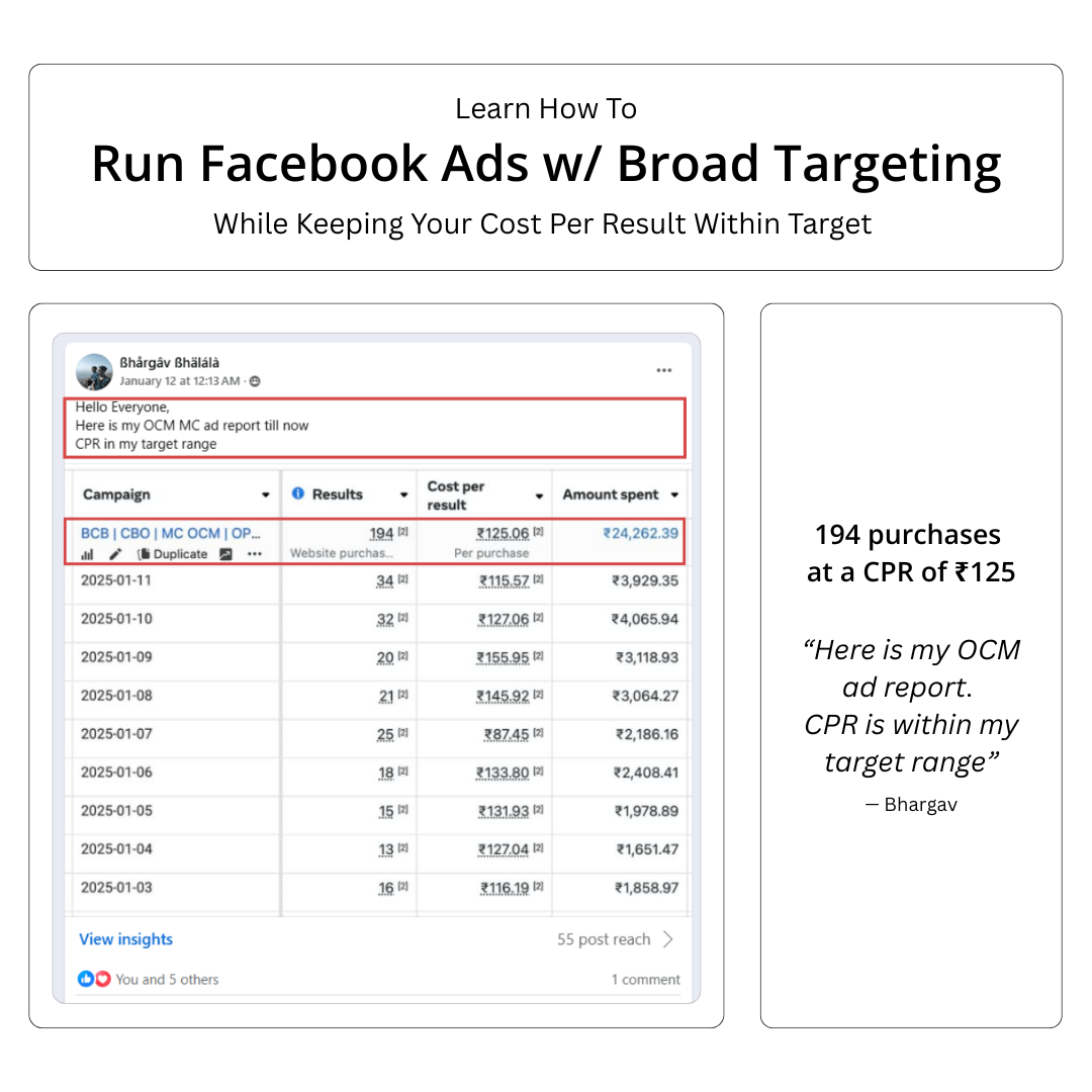 Build with Rohan Facebook ad