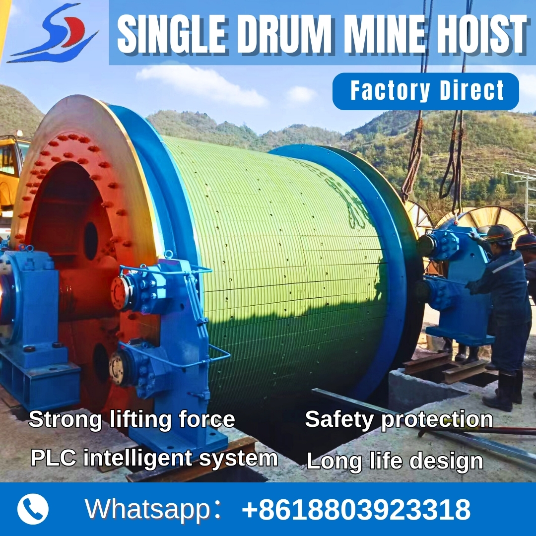 Shengda Mine Equipment Facebook ad: Mine Hoist Equipment Optimized for Deep Shaft Mining…