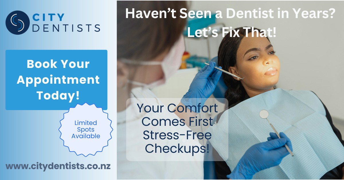 City Dentists Facebook ad: Book a Check-Up Today!