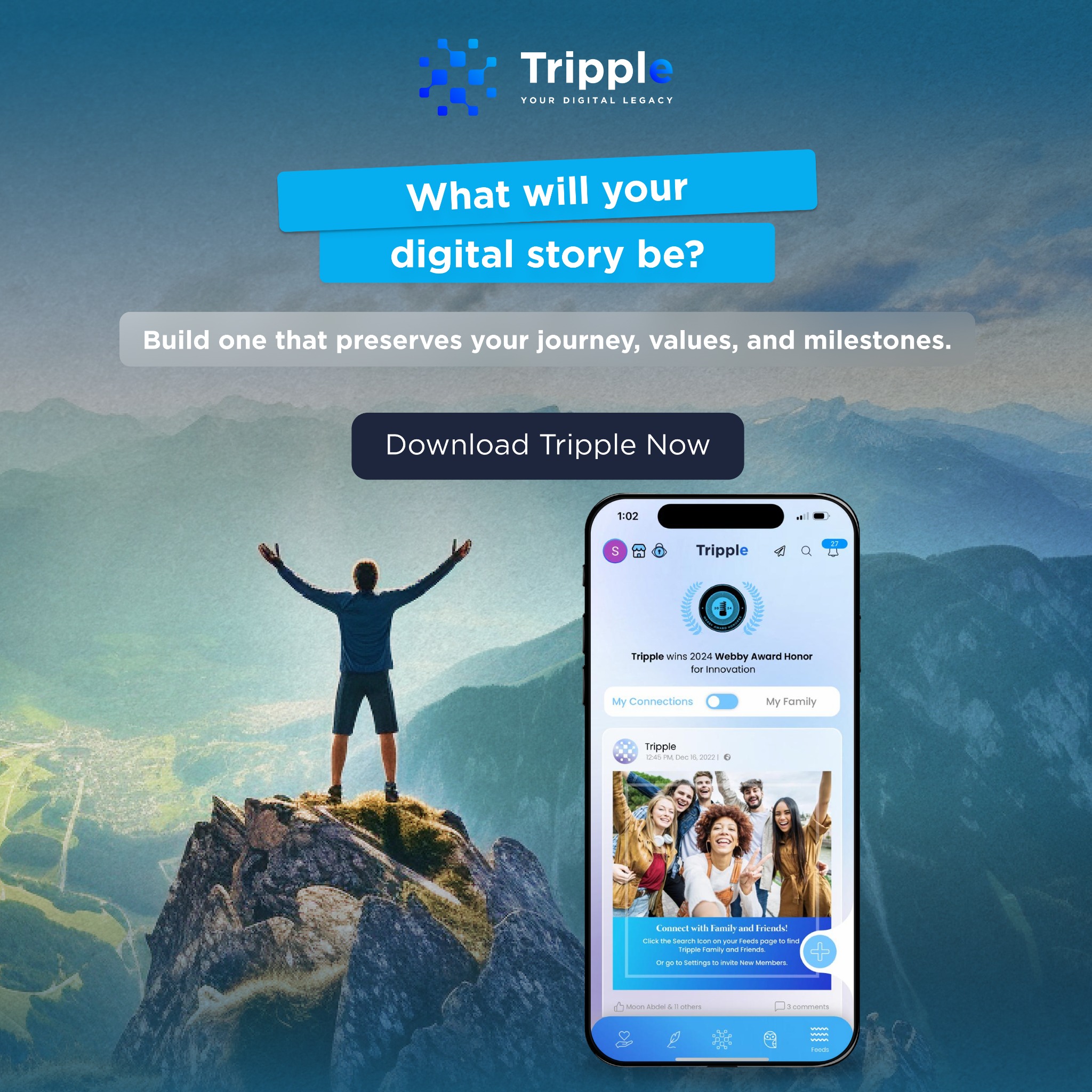 Tripple - Digital Will & Online Legacy Facebook ad