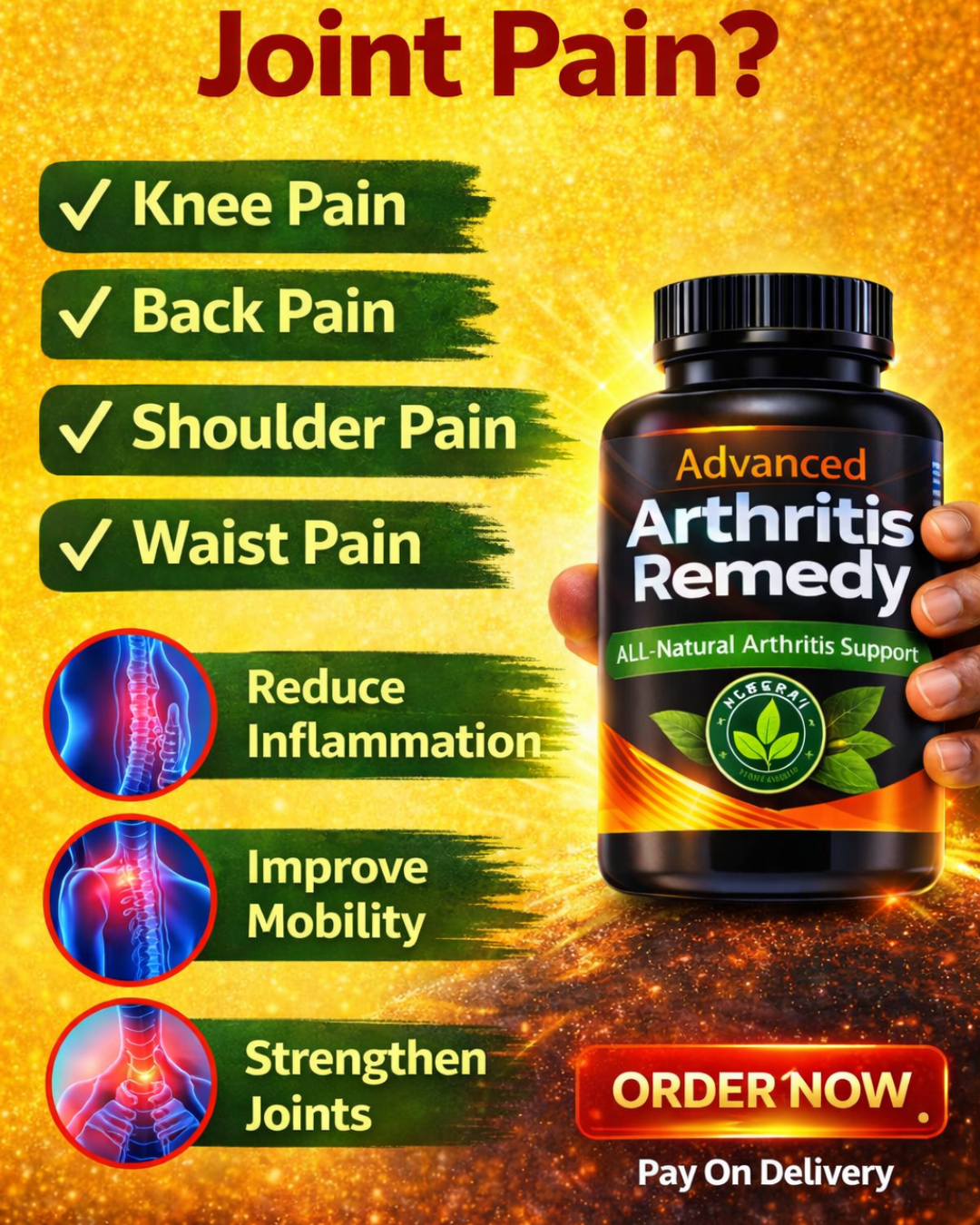 Arthritis Solution Facebook ad: Tired of Joint and Bone Pain?