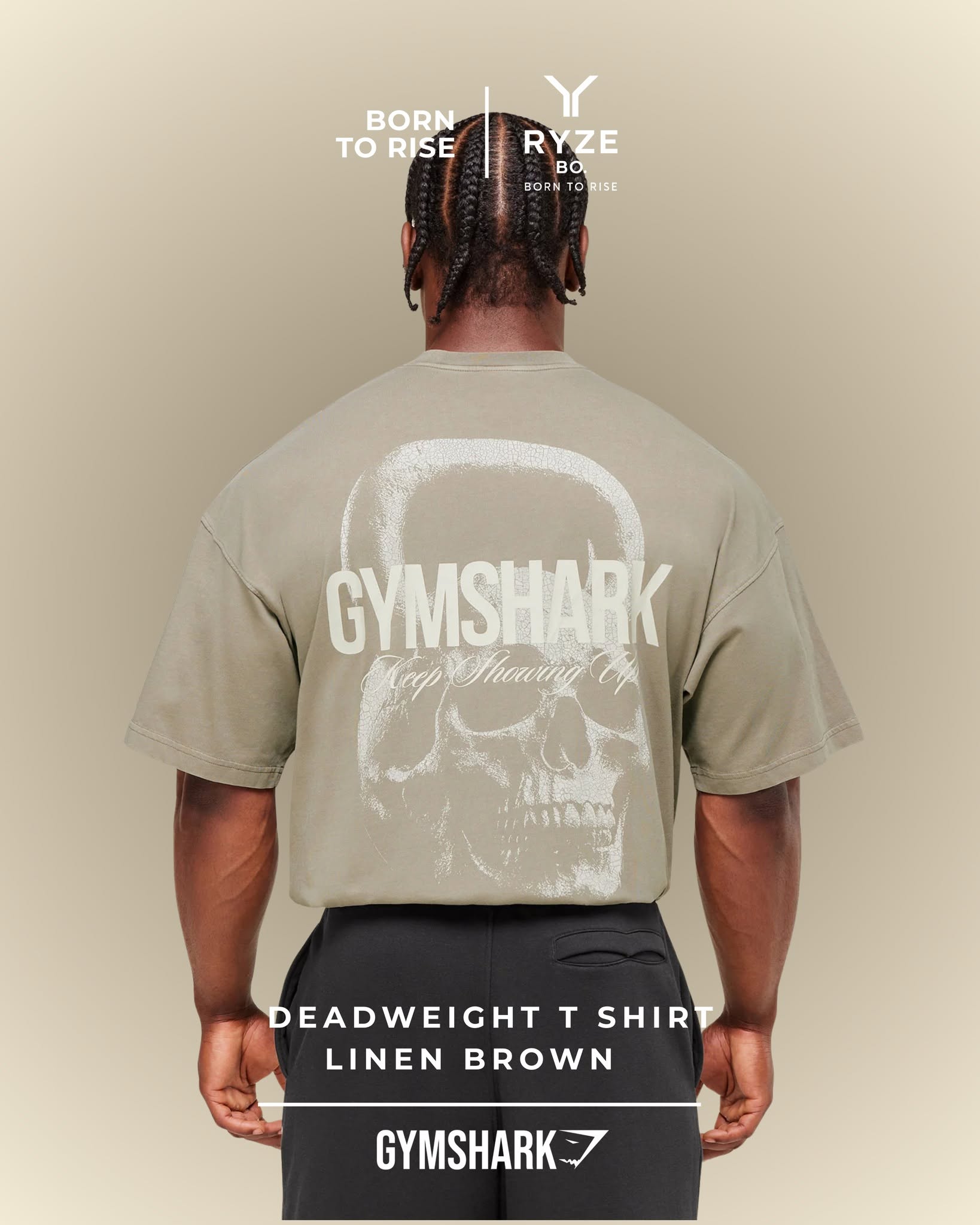 Ryze Bo Facebook ad: Gymshark Deadweight T-Shirt