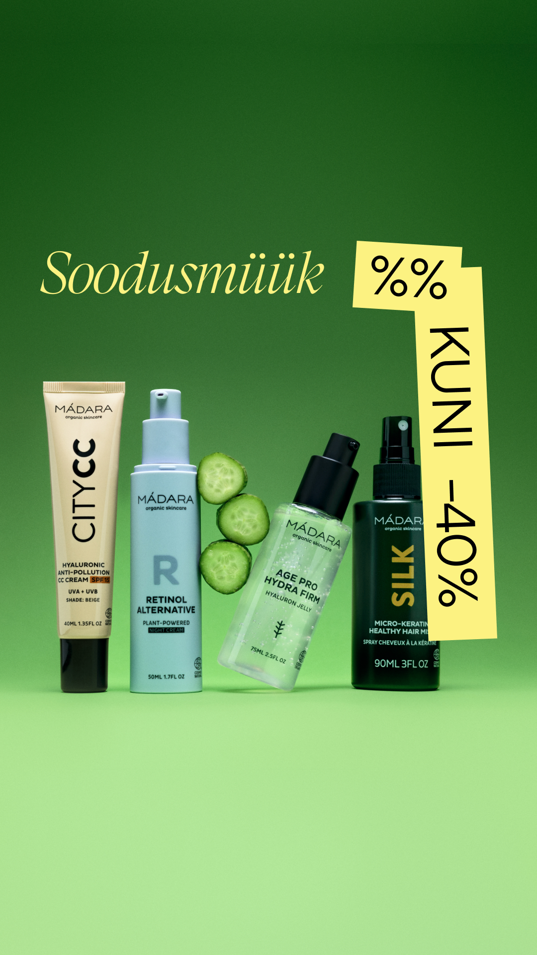 Mádara Organic Skincare Facebook ad