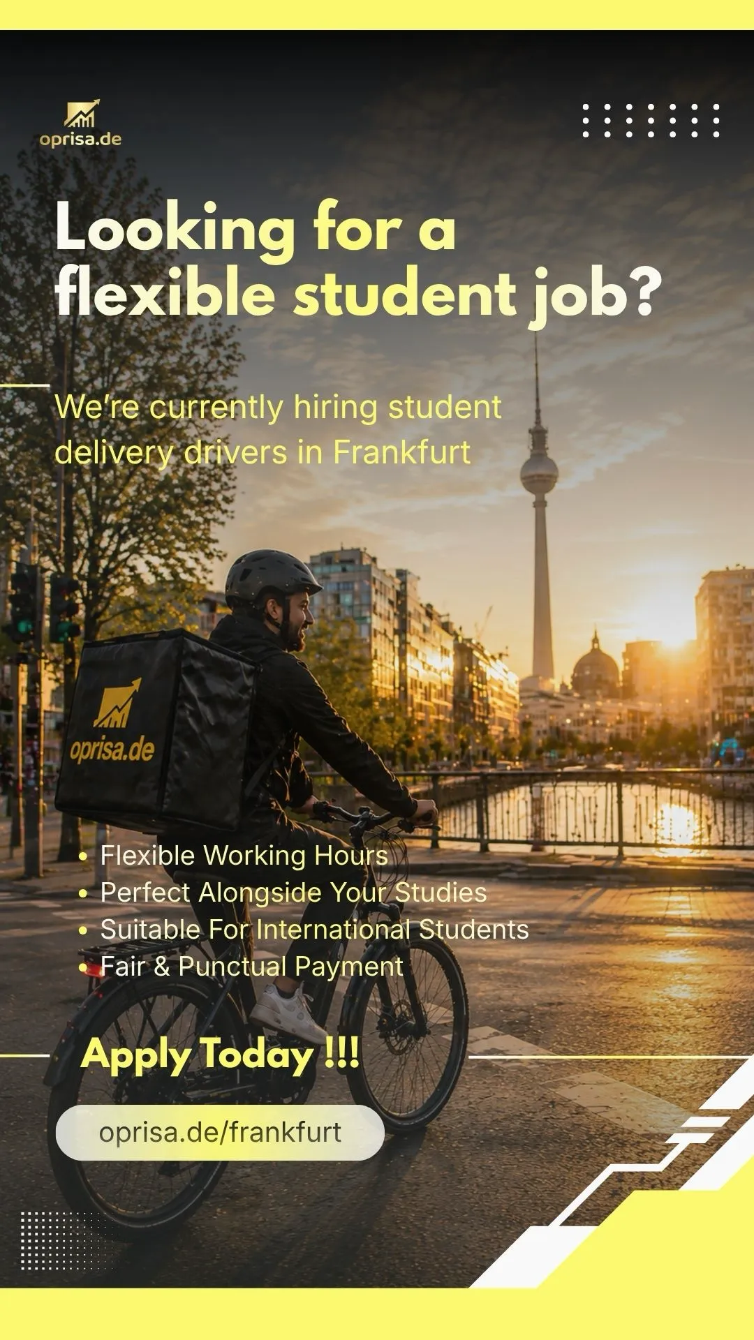 Mihai Oprisa Facebook ad: Frankfurt Job Students