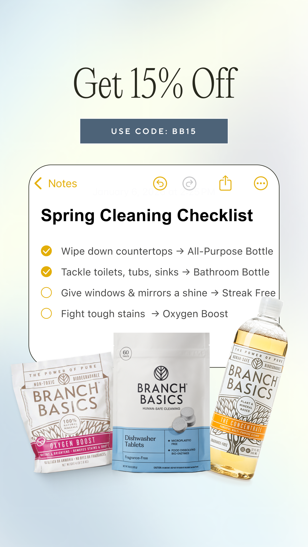 Branch Basics Facebook ad