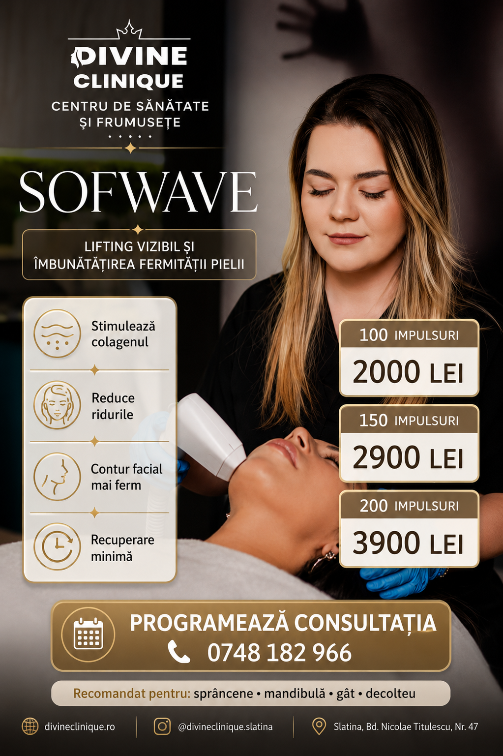 Divine Clinique Facebook ad from May 6, 2026