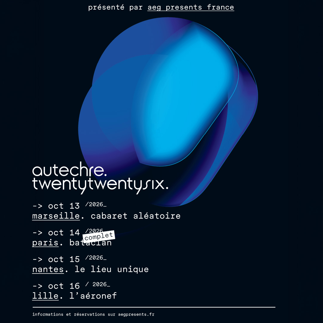 AEG Presents France Facebook ad: Autechre en live à Marseille