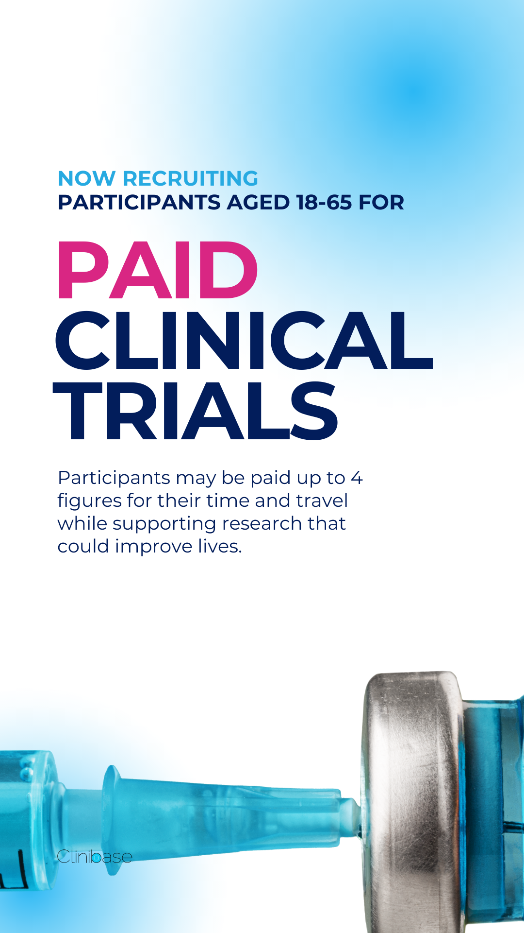 Clinibase Recruitment Facebook ad
