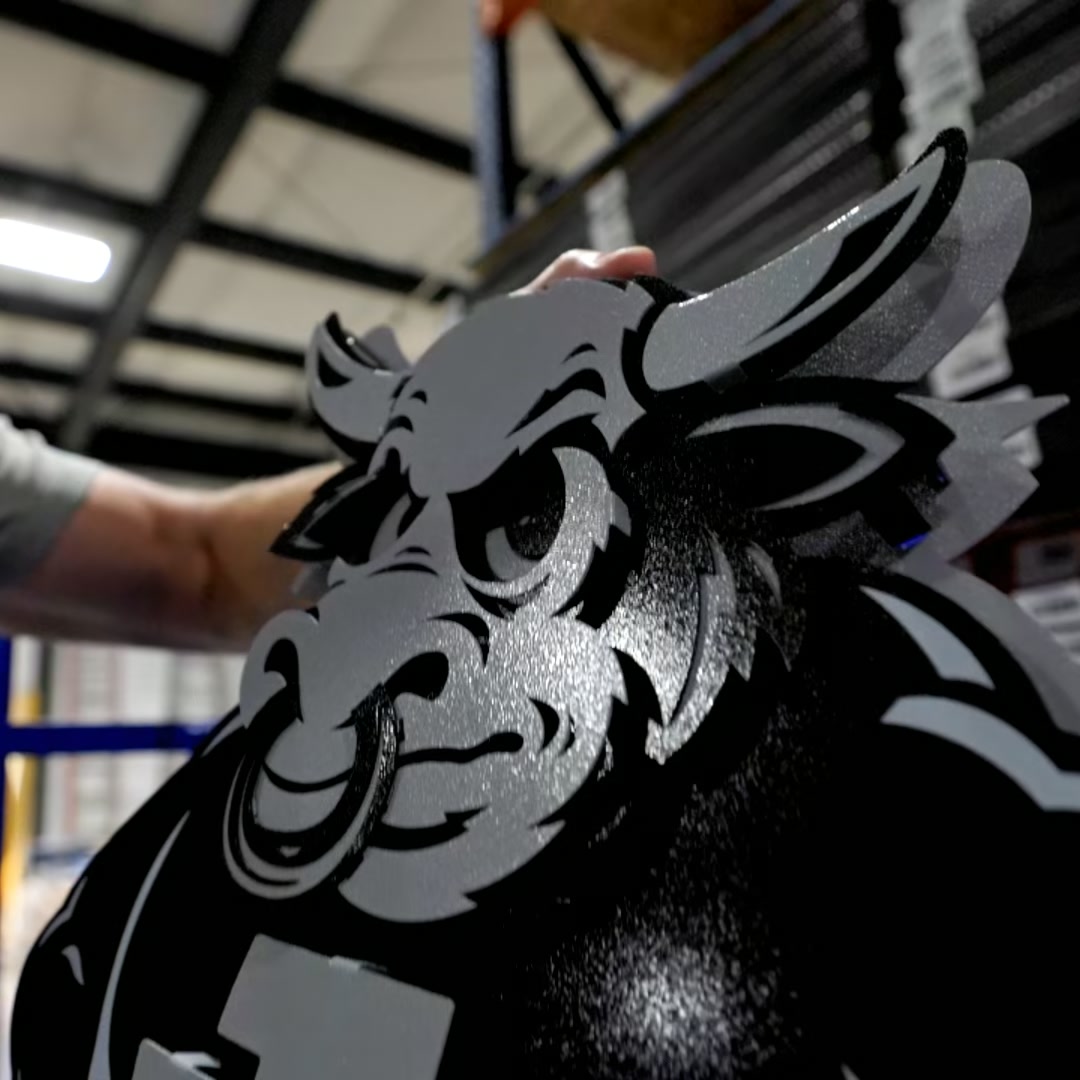 Hex Head Art Facebook ad: Bison. Built Different.