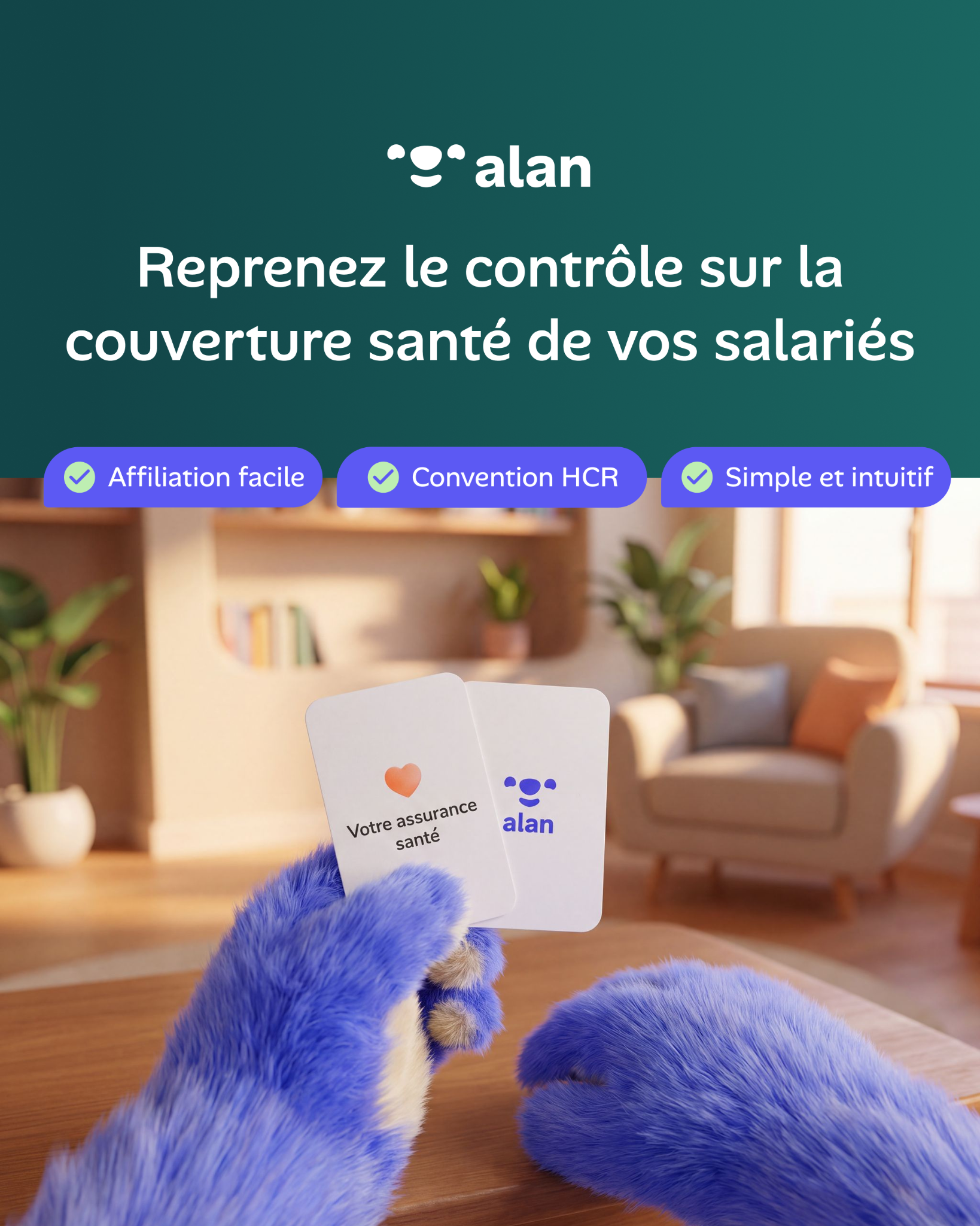 Alan Facebook ad: Découvrez tous les avantages Alan