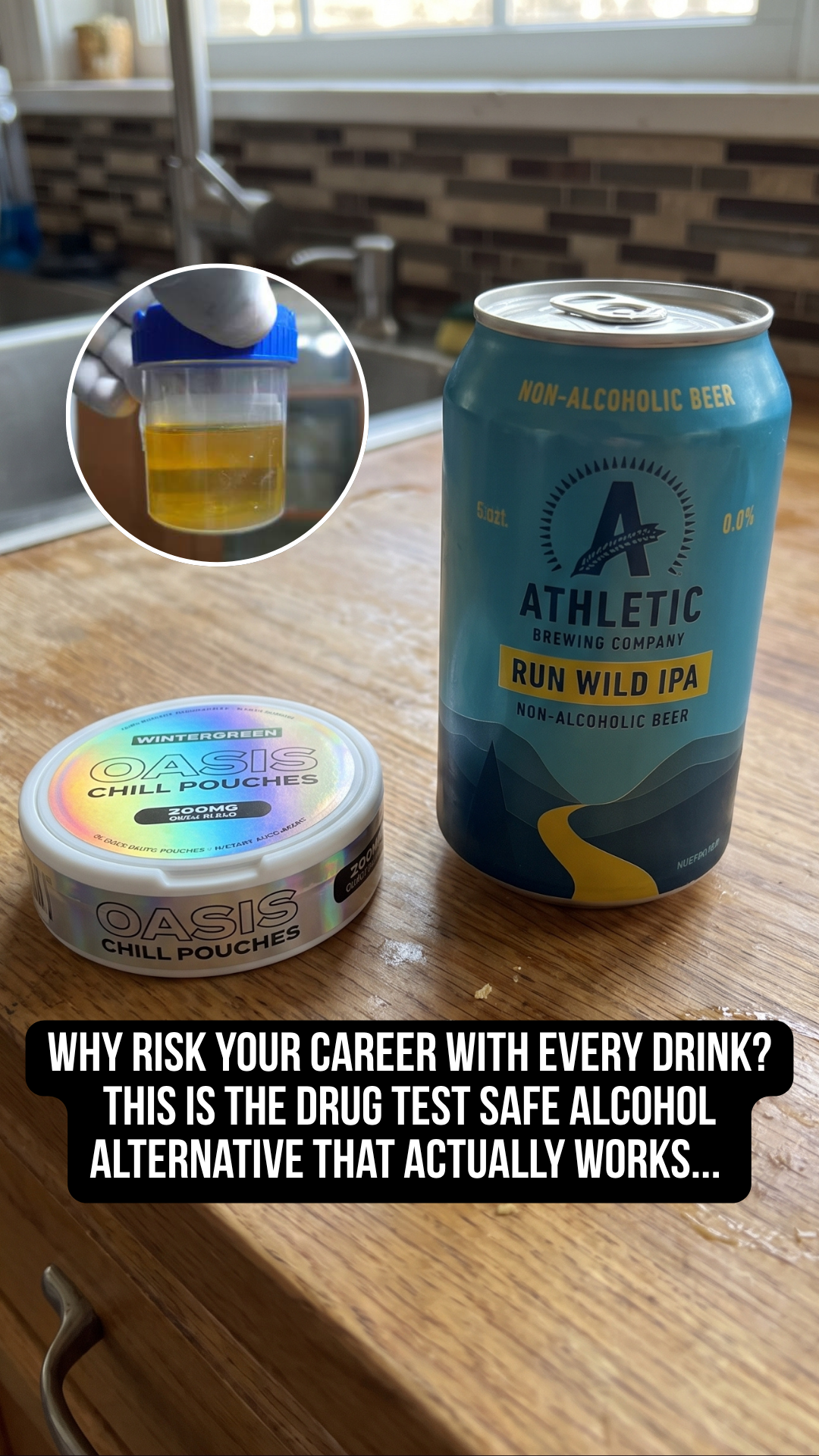 Oasis Pouches Facebook ad: Try Oasis Risk Free