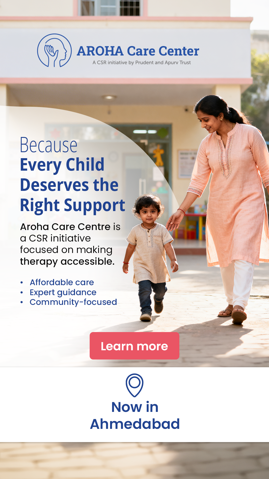 Aroha Care Centre Facebook ad from Mar 18, 2026