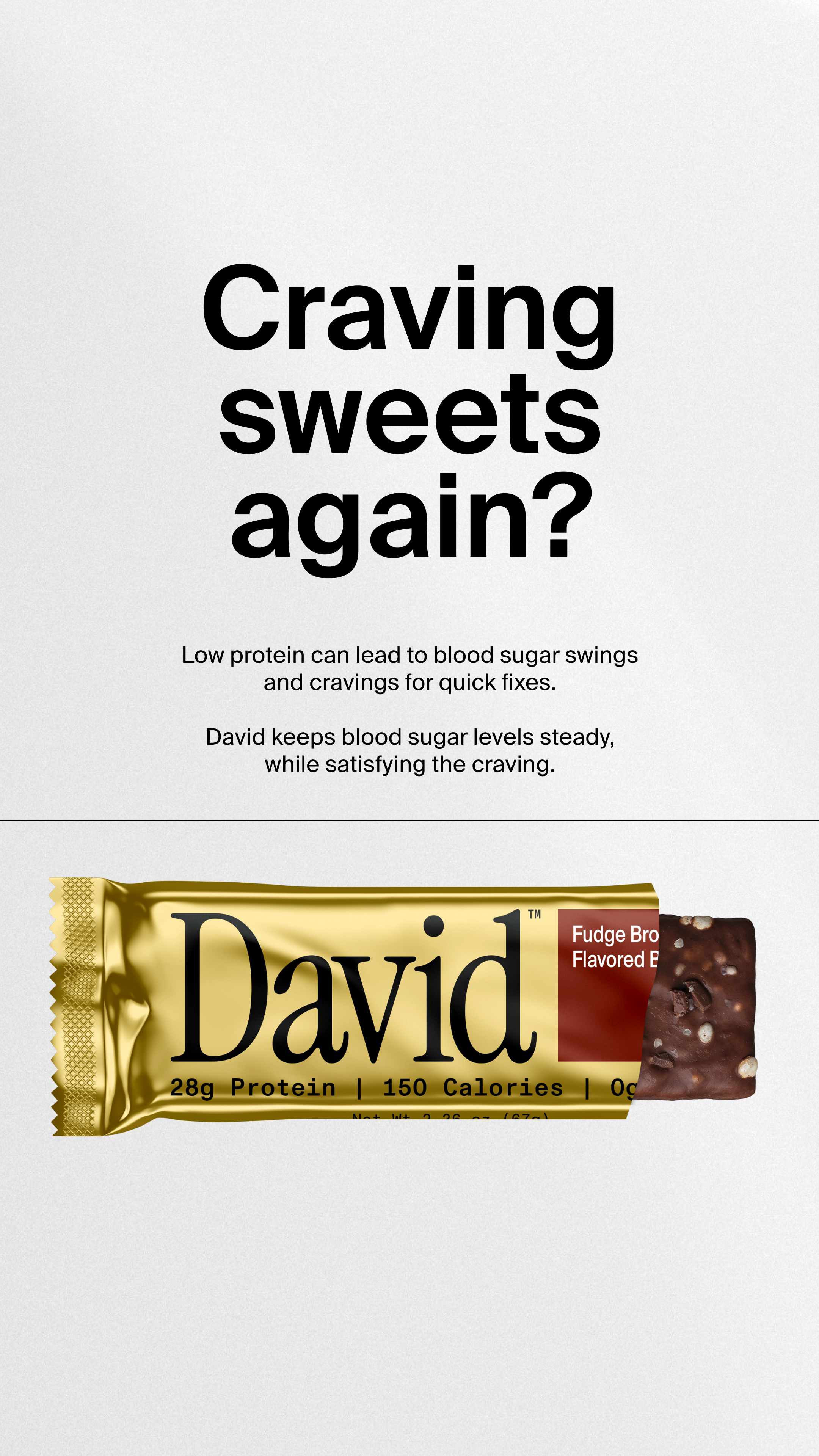 David Protein Facebook ad