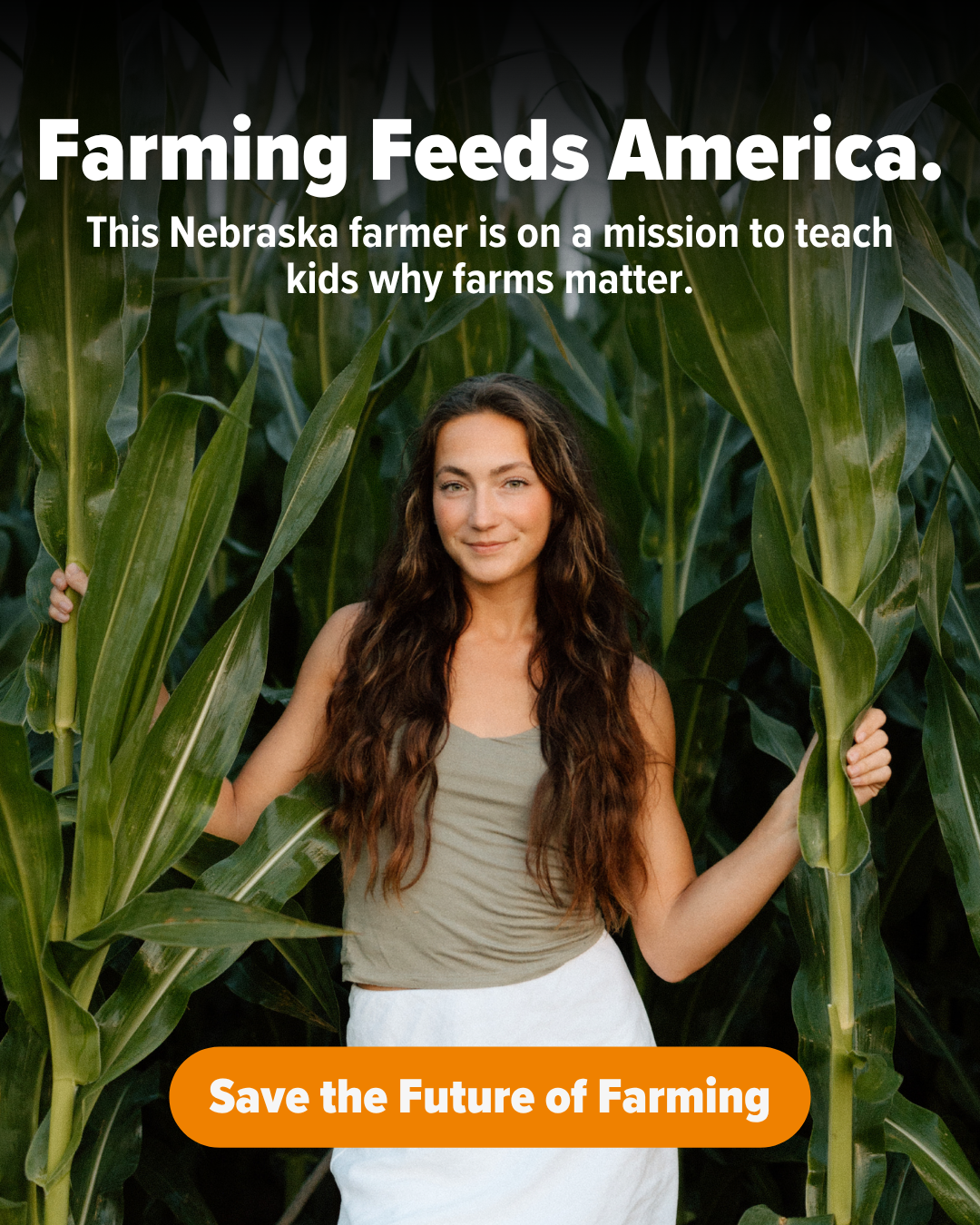 Laura Farms Facebook ad: Help Save the Future of Farming