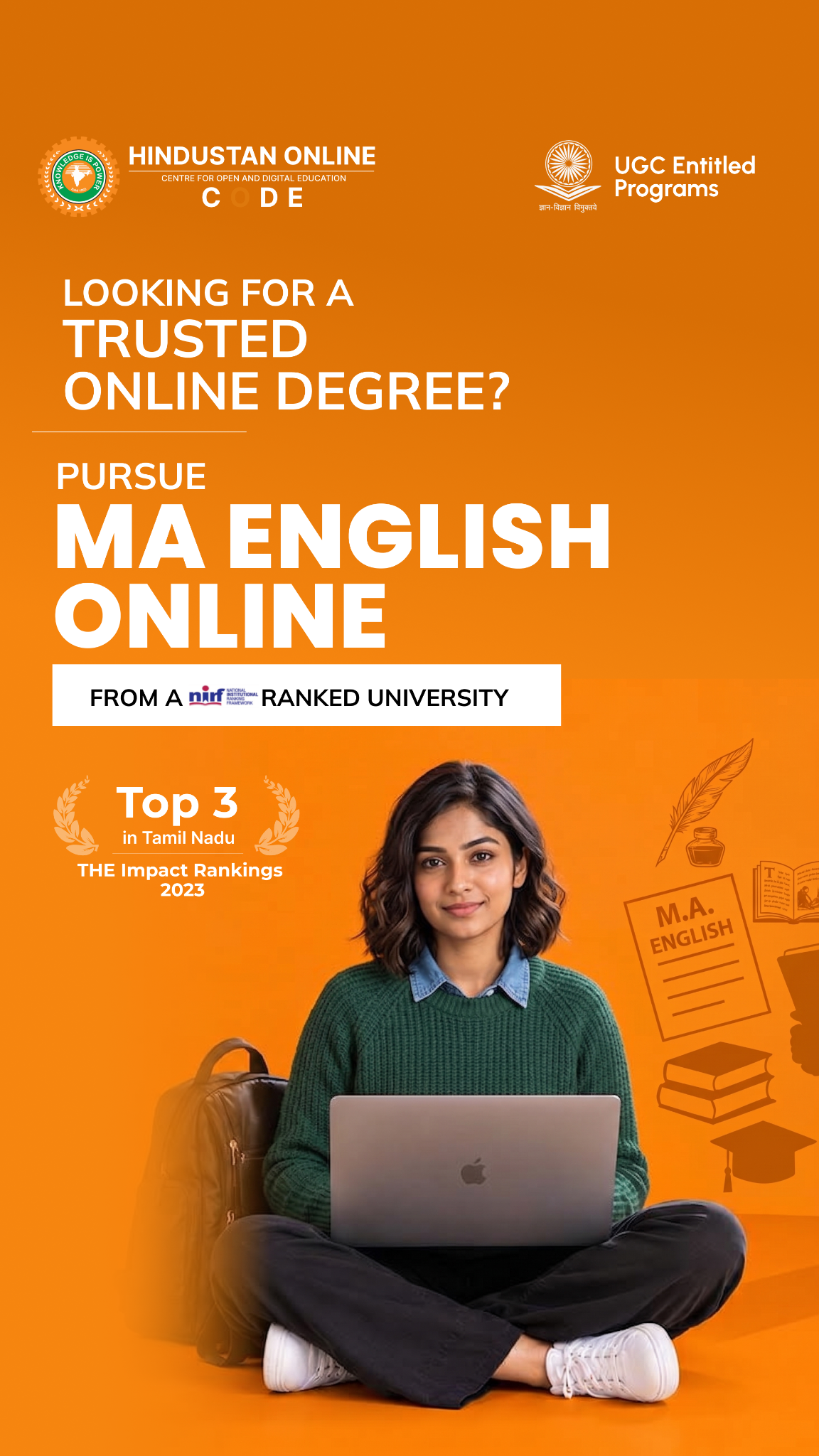 Hindustan Online Facebook ad: Admissions Closing Soon for Hindustan University Online…