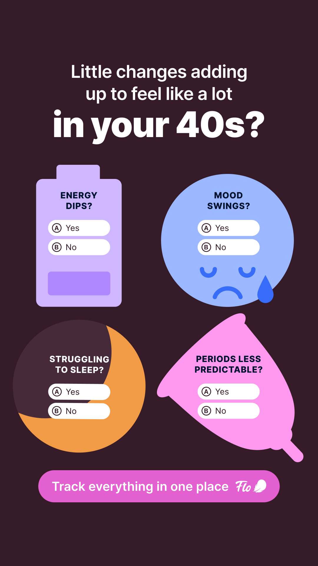 Flo App Facebook ad