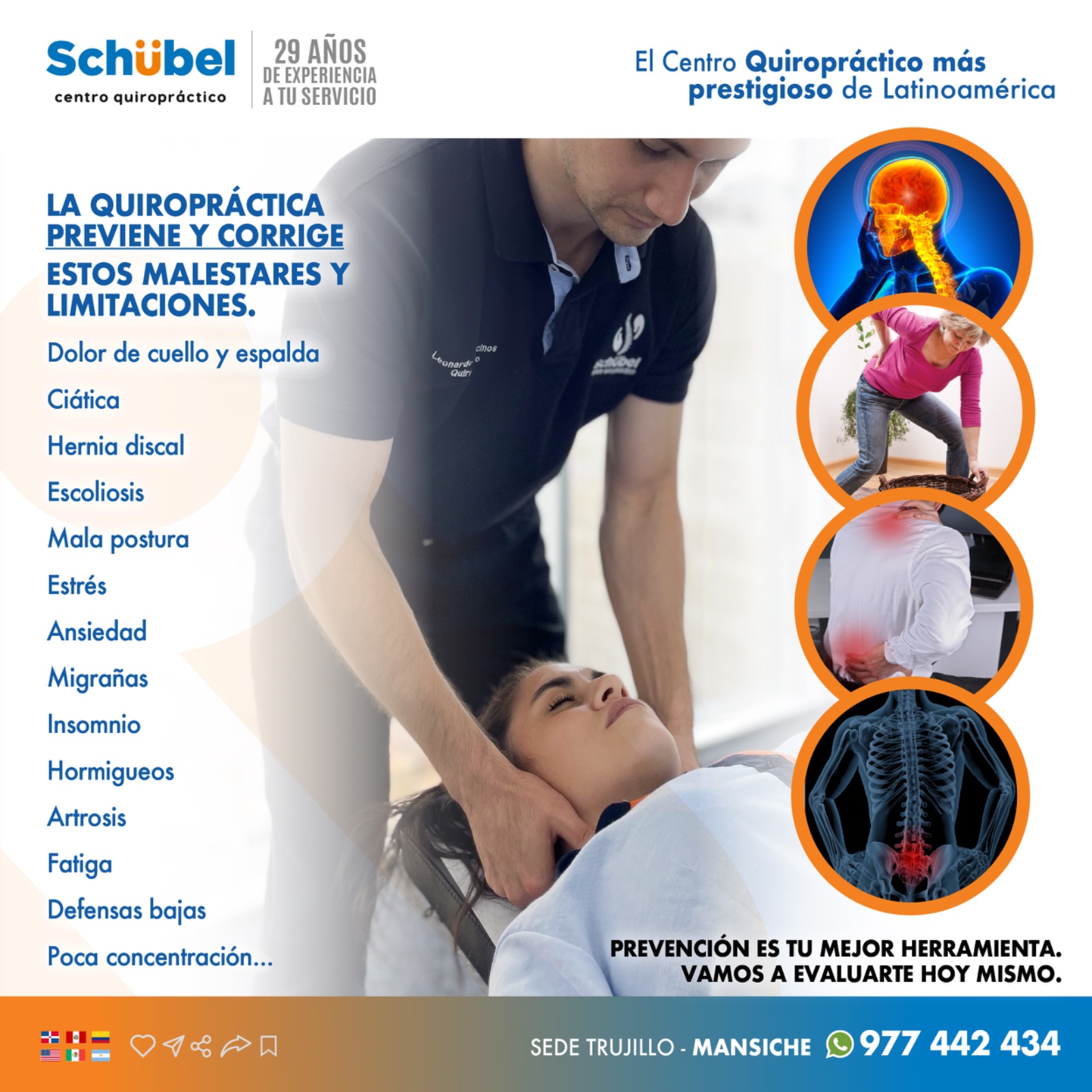 Schübel Centro Quiropráctico Facebook ad