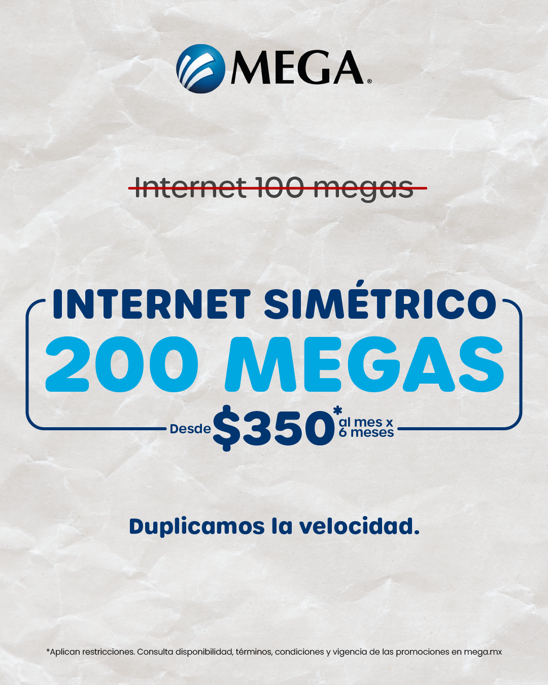 Megacable, Conectamos tu vida Facebook ad