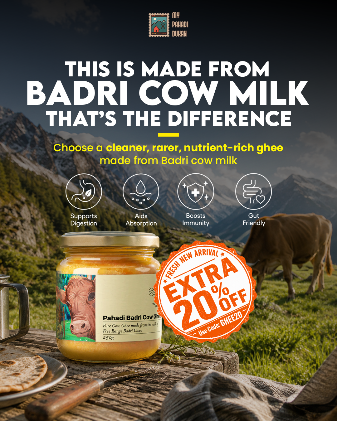 My Pahadi Dukan Facebook ad