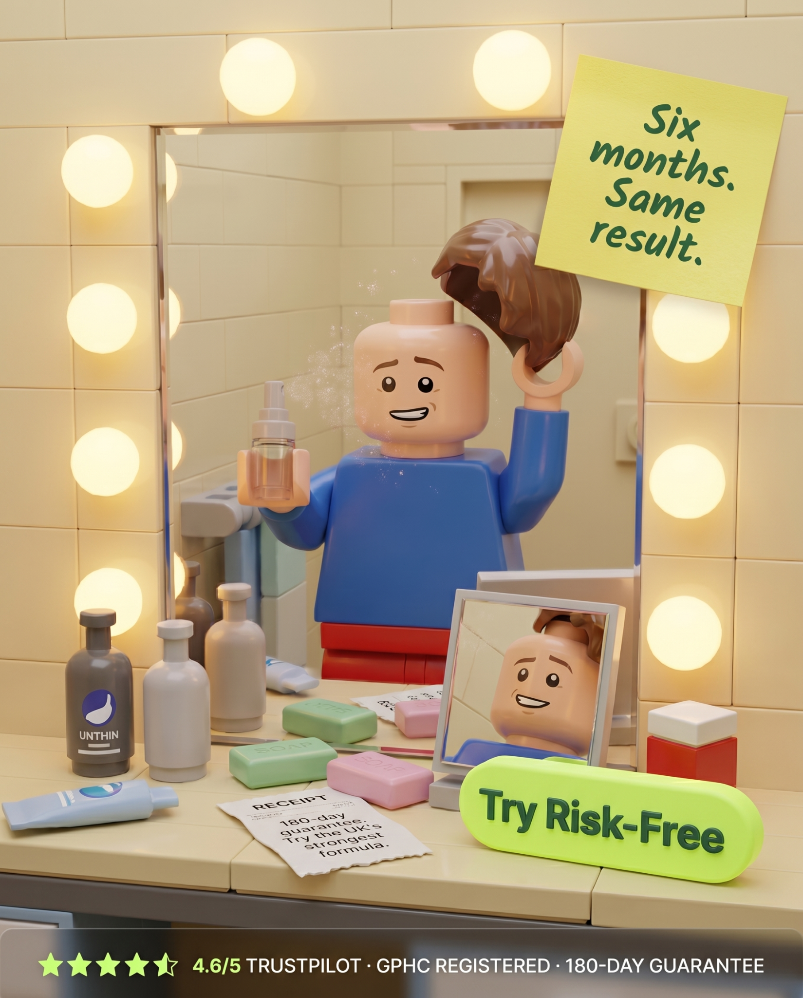 Unthinhair Facebook ad
