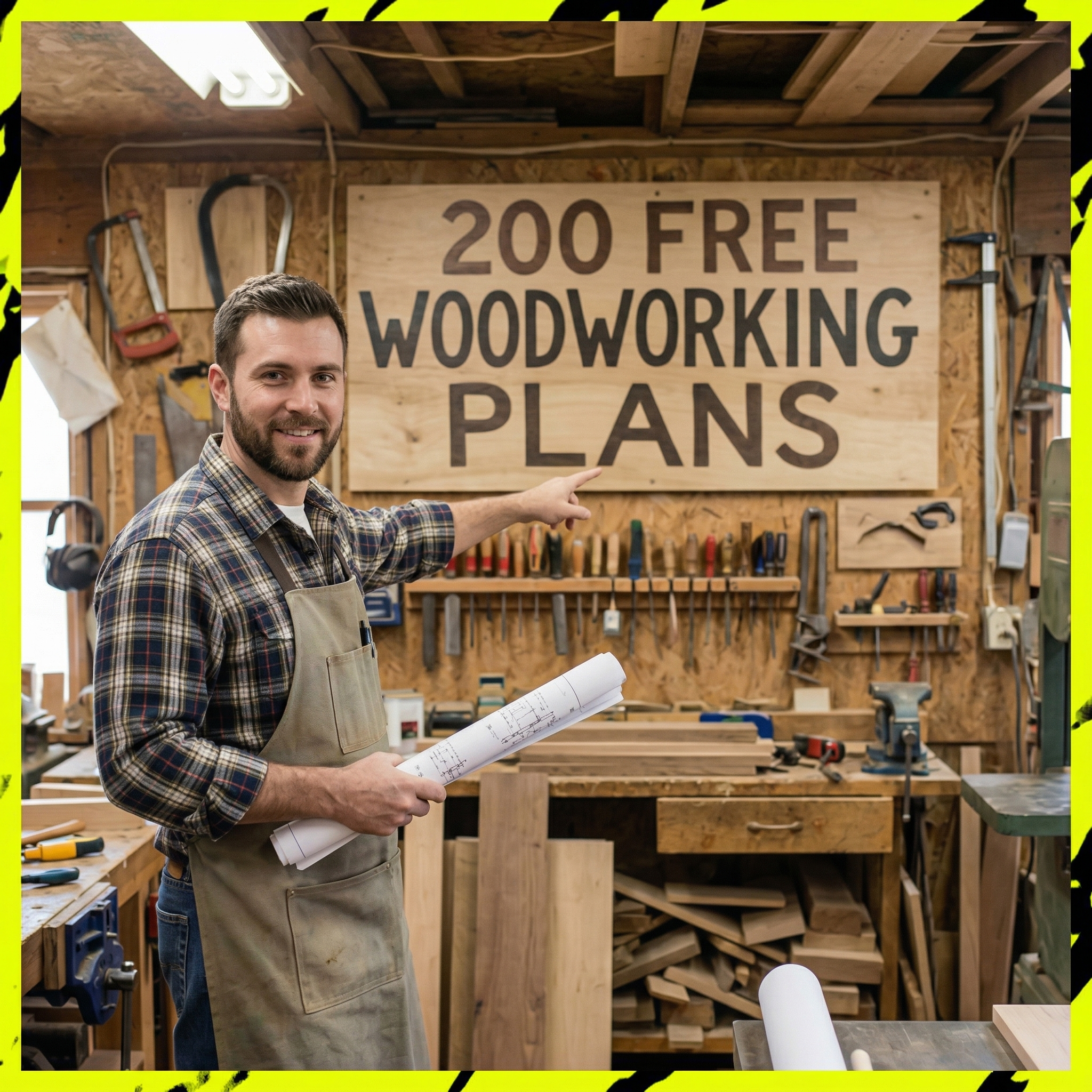 Everyday Home Projects Facebook ad: How To Get My $2,000 Woodworking Library For $0.00