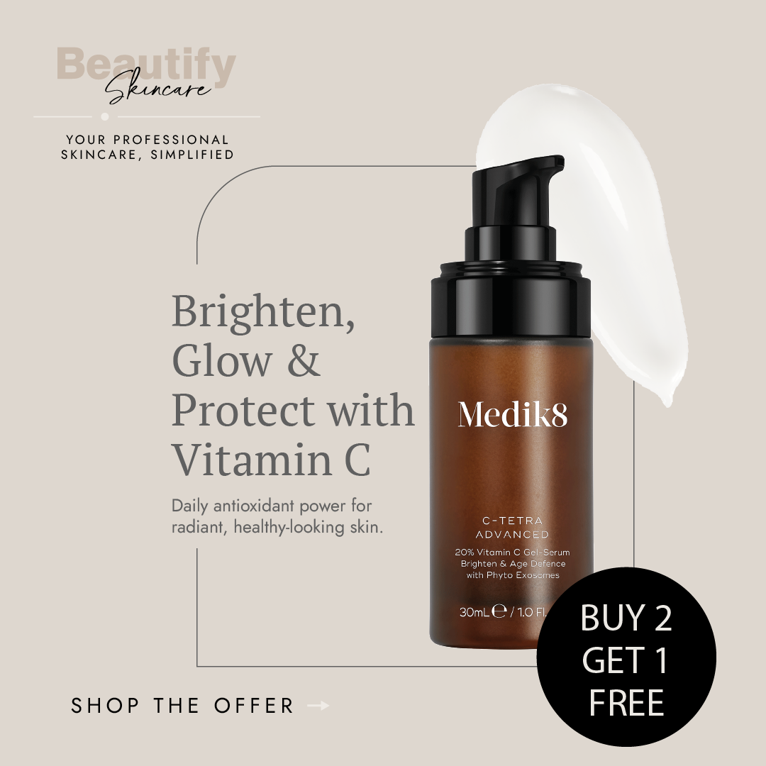 Beautify Skincare Facebook ad: Medik8 Skincare Deal