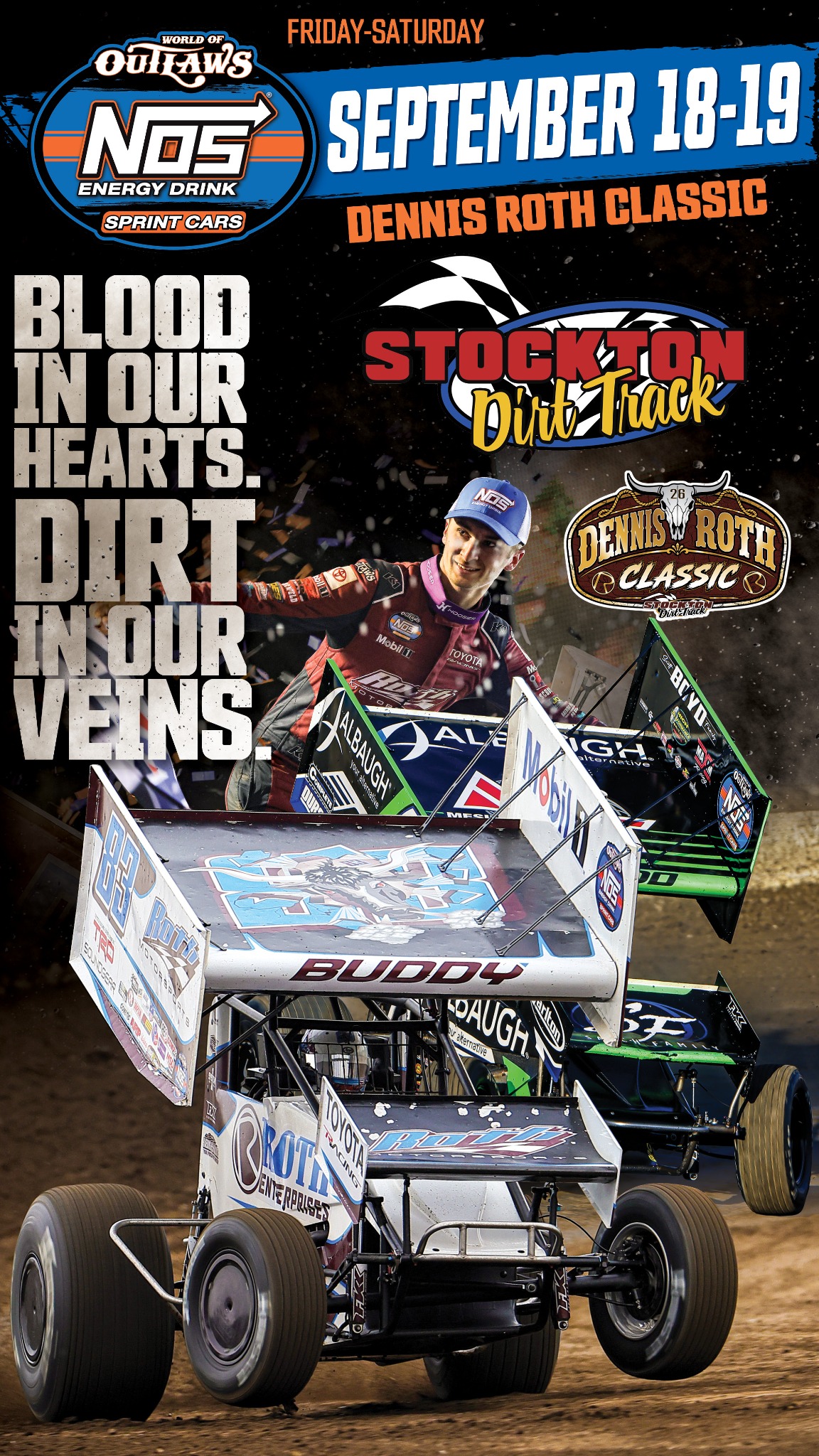 World of Outlaws Sprint Car Series Facebook ad: CALIFORNIA This one's for YOU!