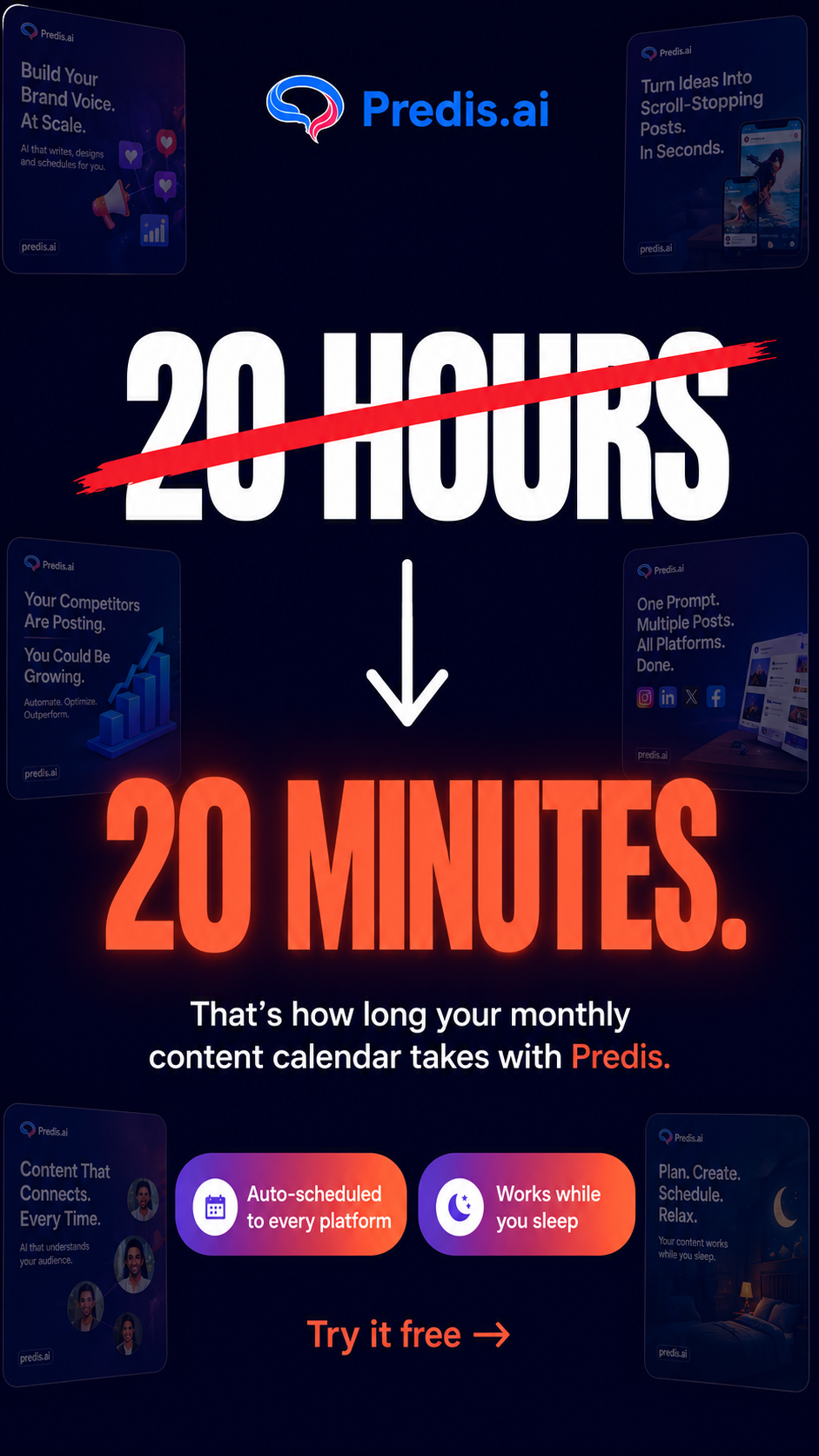 Predis.ai Facebook ad