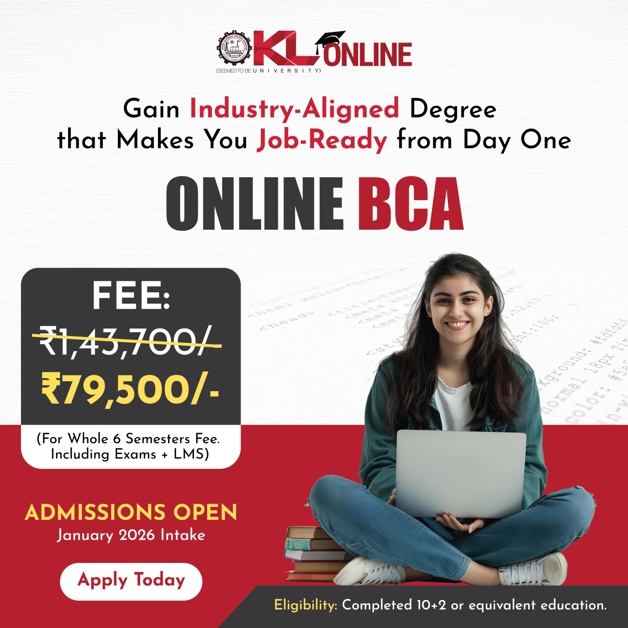 KL University Online Facebook ad