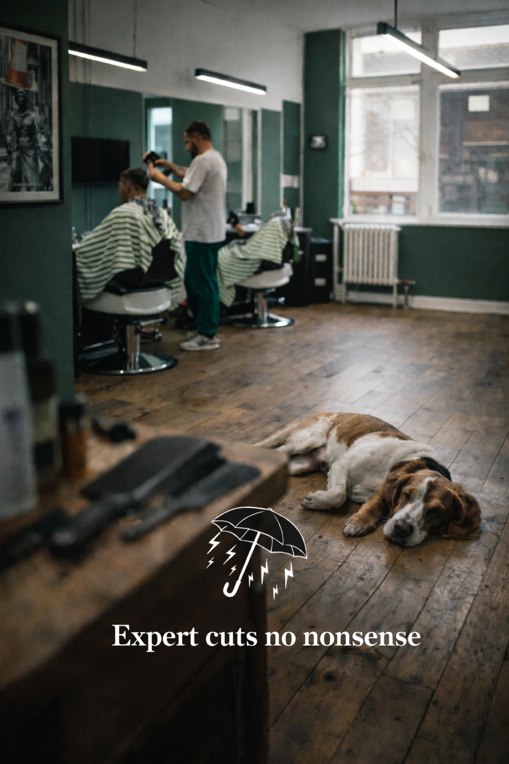 Rain Dogs Society - Bespoke Barbers. Facebook ad from Mar 23, 2026
