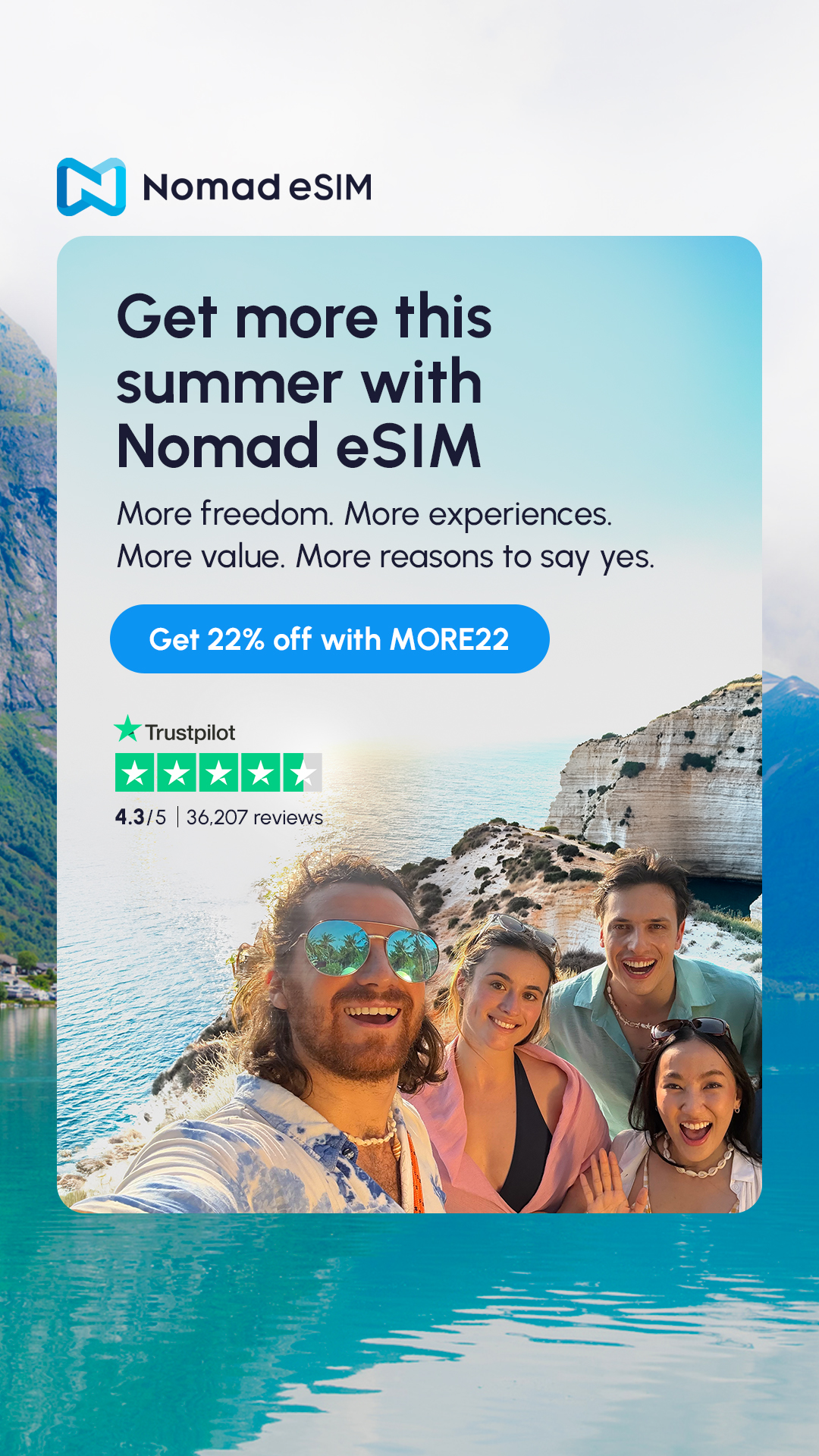 Nomad Esim Facebook ad