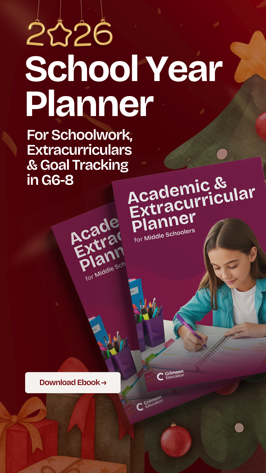Crimson Education Facebook ad