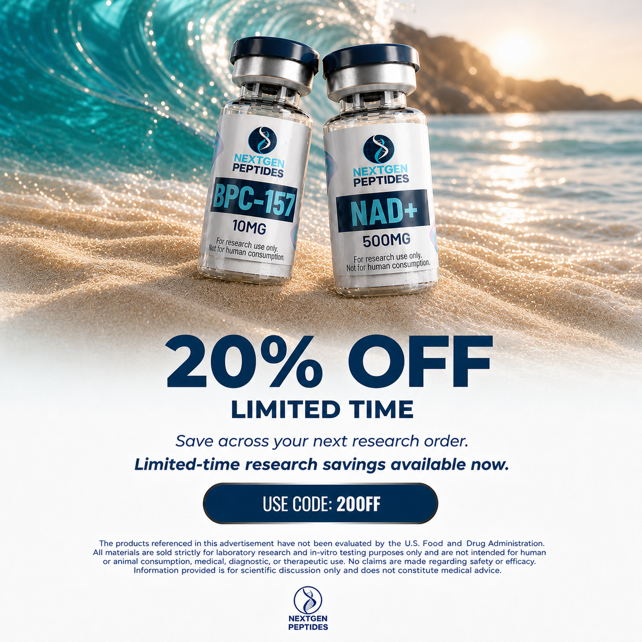 NextGen Facebook ad: 20% Off Your Order