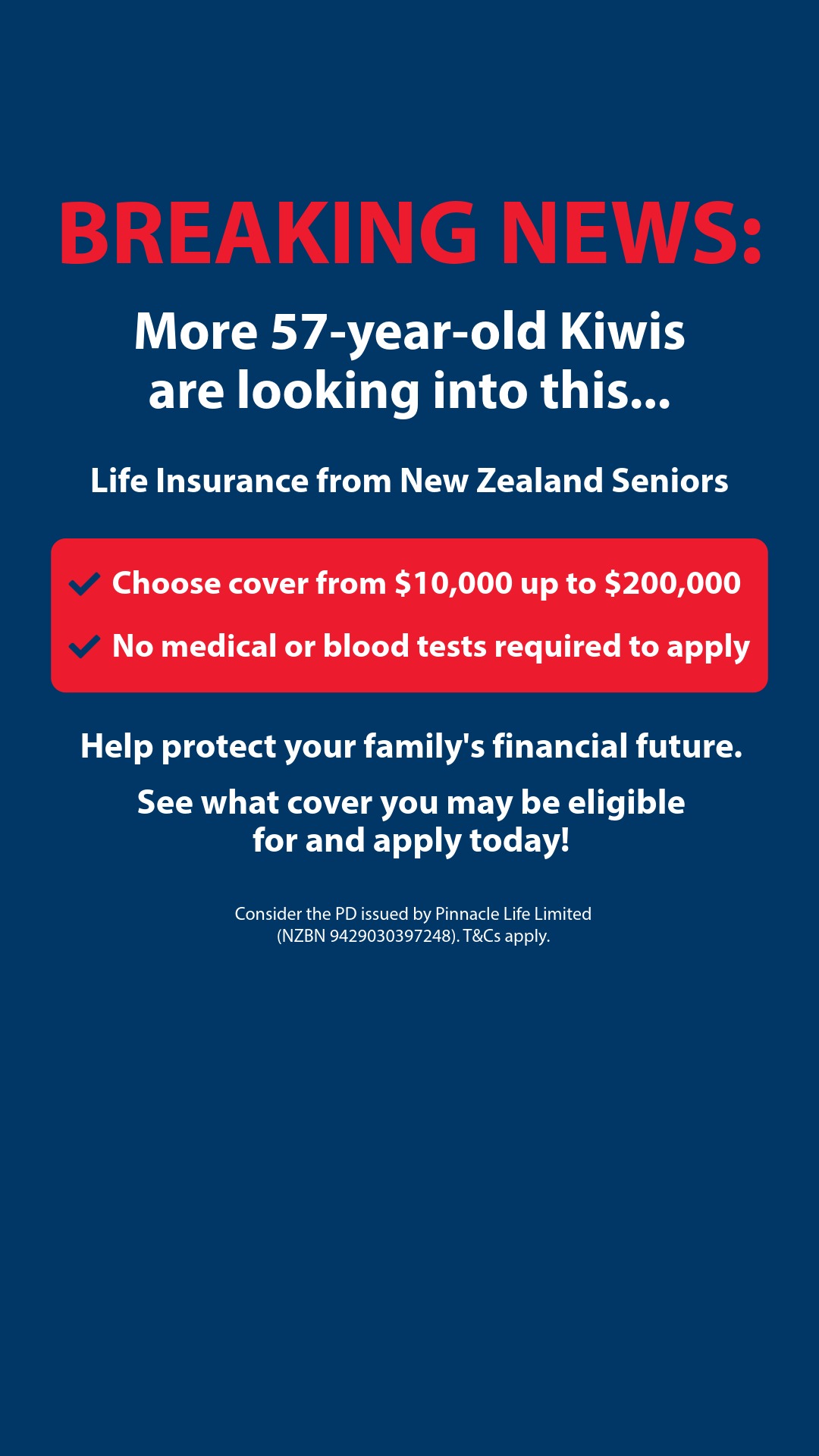 New Zealand Seniors Life Facebook ad