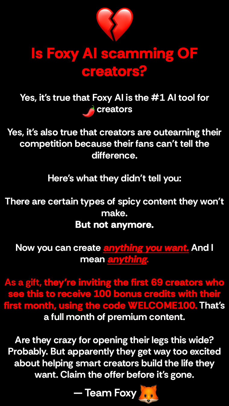 Foxy.ai Facebook ad