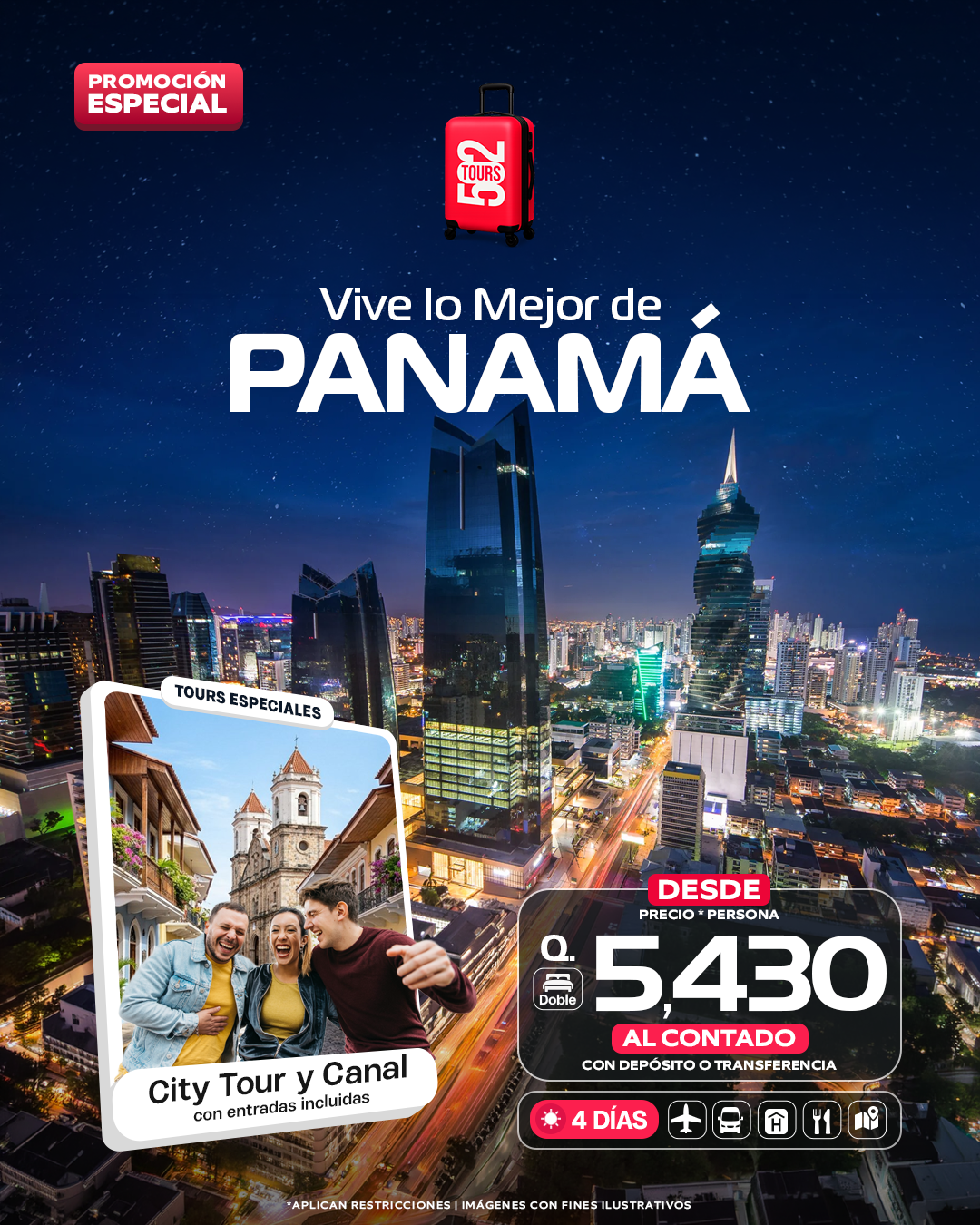 Tours 502 - Agencia de viajes Facebook ad: Reserva Ahora