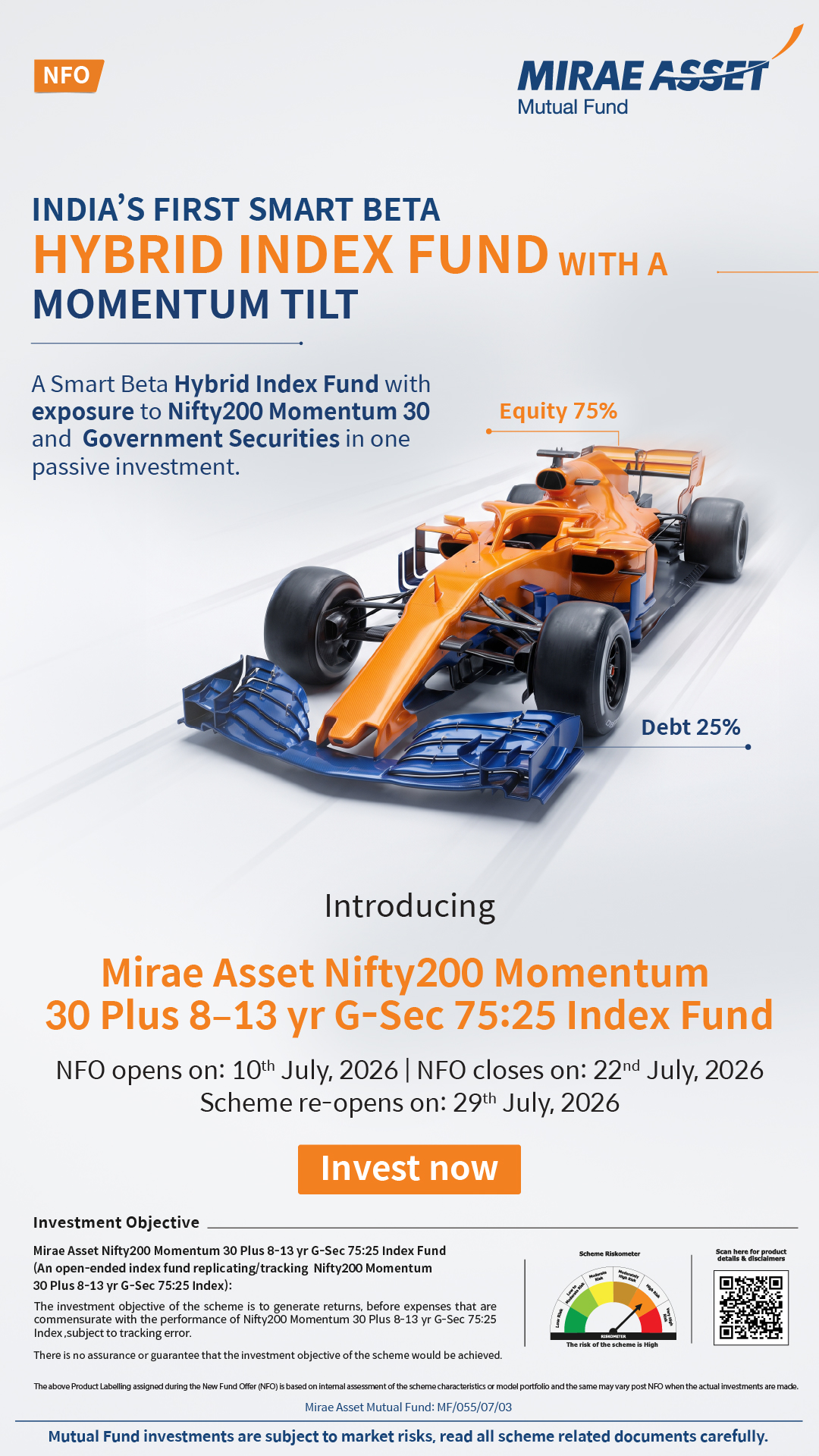 Mirae Asset India Facebook ad